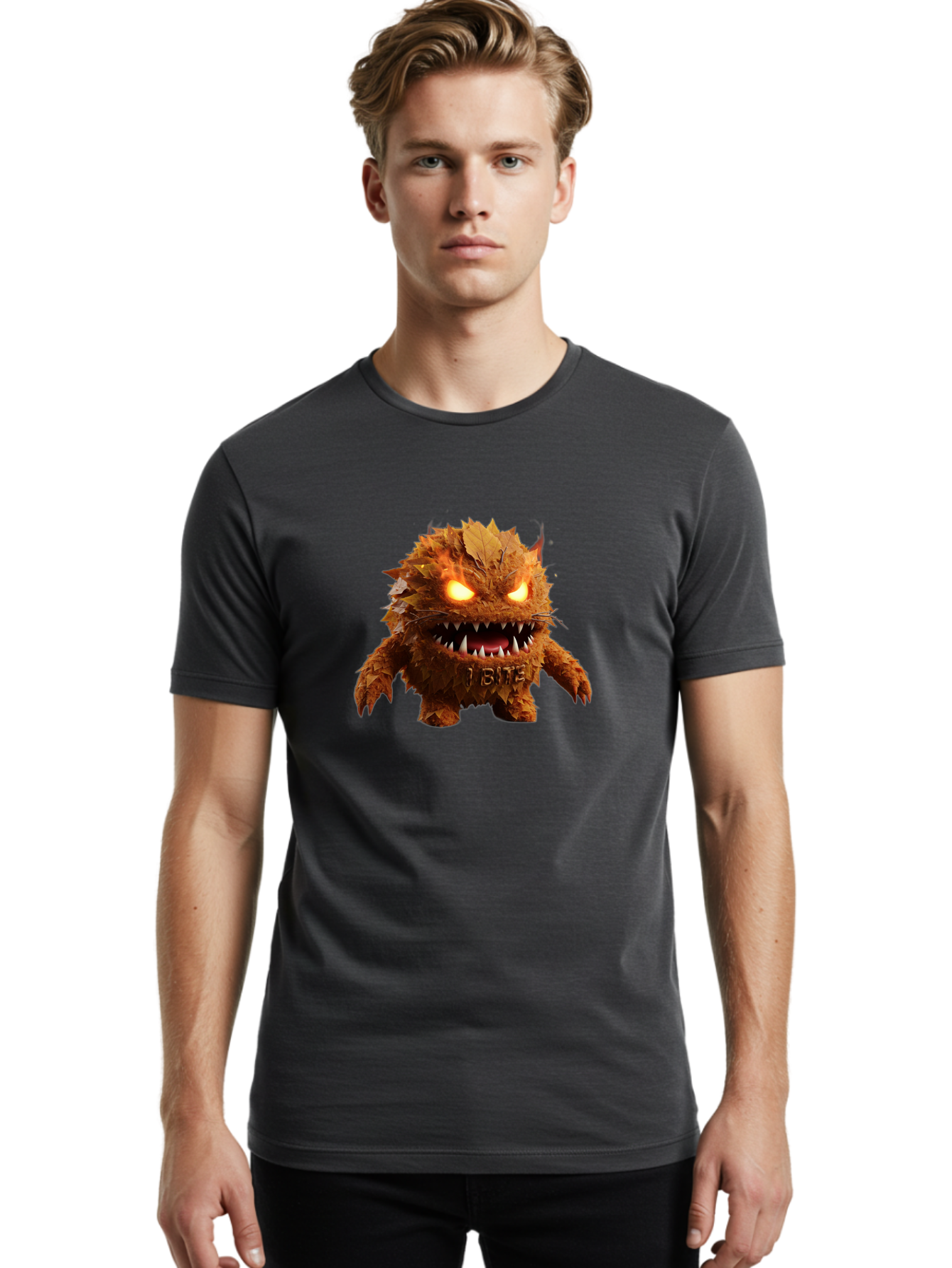 1-Bite-Monster Men'S Graphic Tee, 100% Cotton, Comfortable Casual Summer Wear, Machine Washable, Vintage Camera, Old Camera, Antique Camera, Black Camera, Classic Photography, Photography Equipment, Nostalgic Device, Film Camera, Camera Art Bao016