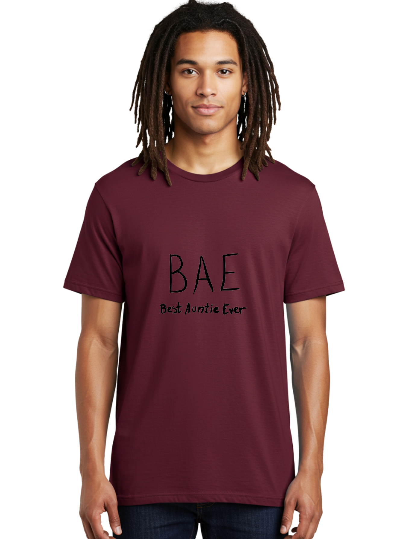 Bae-Best-Auntie-Ever Men'S Graphic Tee, 100% Cotton, Comfortable Casual Summer Wear, Machine Washable, Fun Aunt Gift, Auntie Appreciation, Best Aunt Ever, Bae, Auntie Love, Aunt Quotes, Aunt Life -  Aaa008