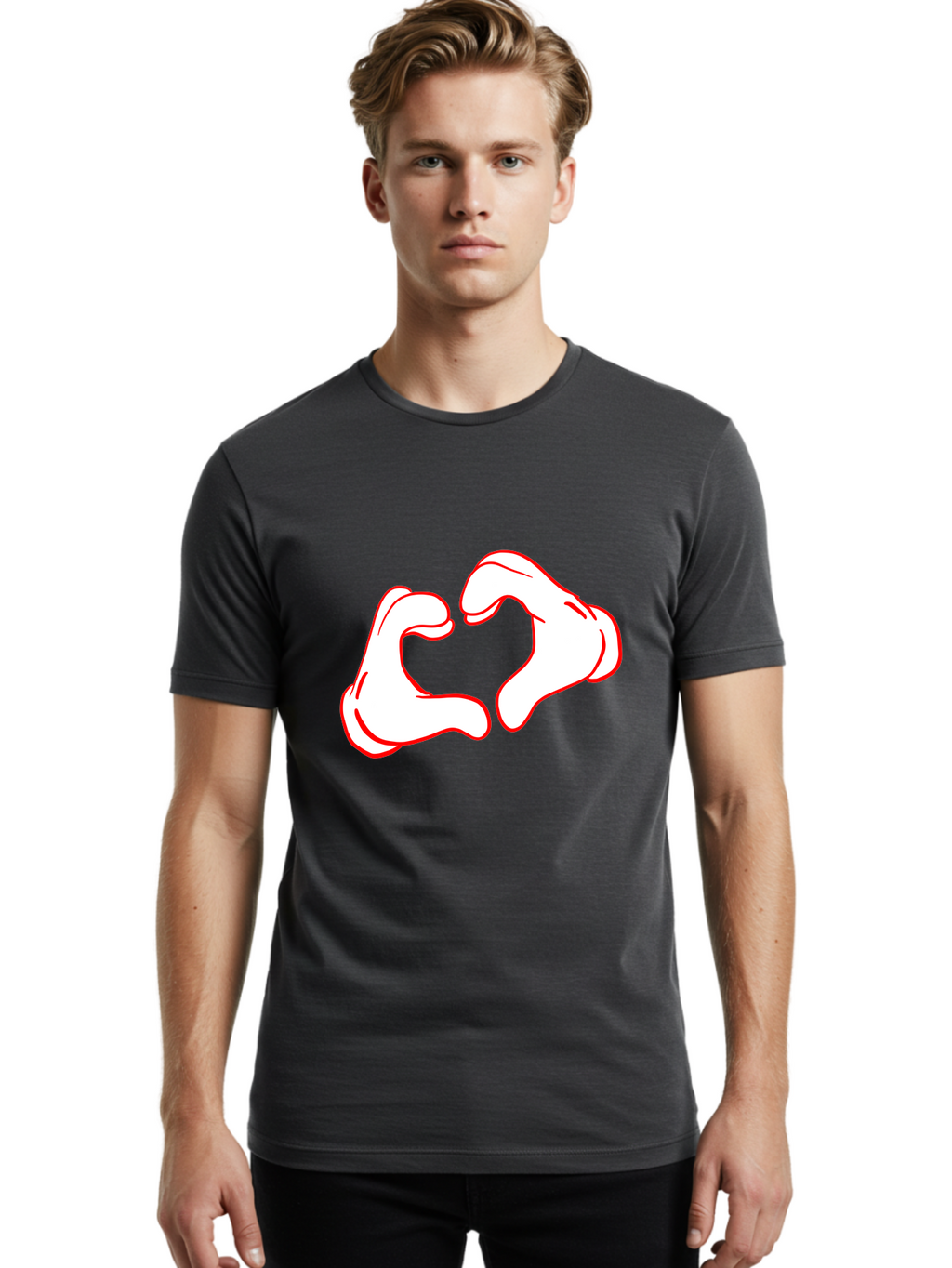 Biceps Men'S Graphic Tee, 100% Cotton, Comfortable Casual Summer Wear, Machine Washable, Flexed Biceps, Strong Muscles, Fitness Motivation, Workout Inspiration, Muscle Tone, Bodybuilding, Strength Training, Athletic Pose -  Aaa012