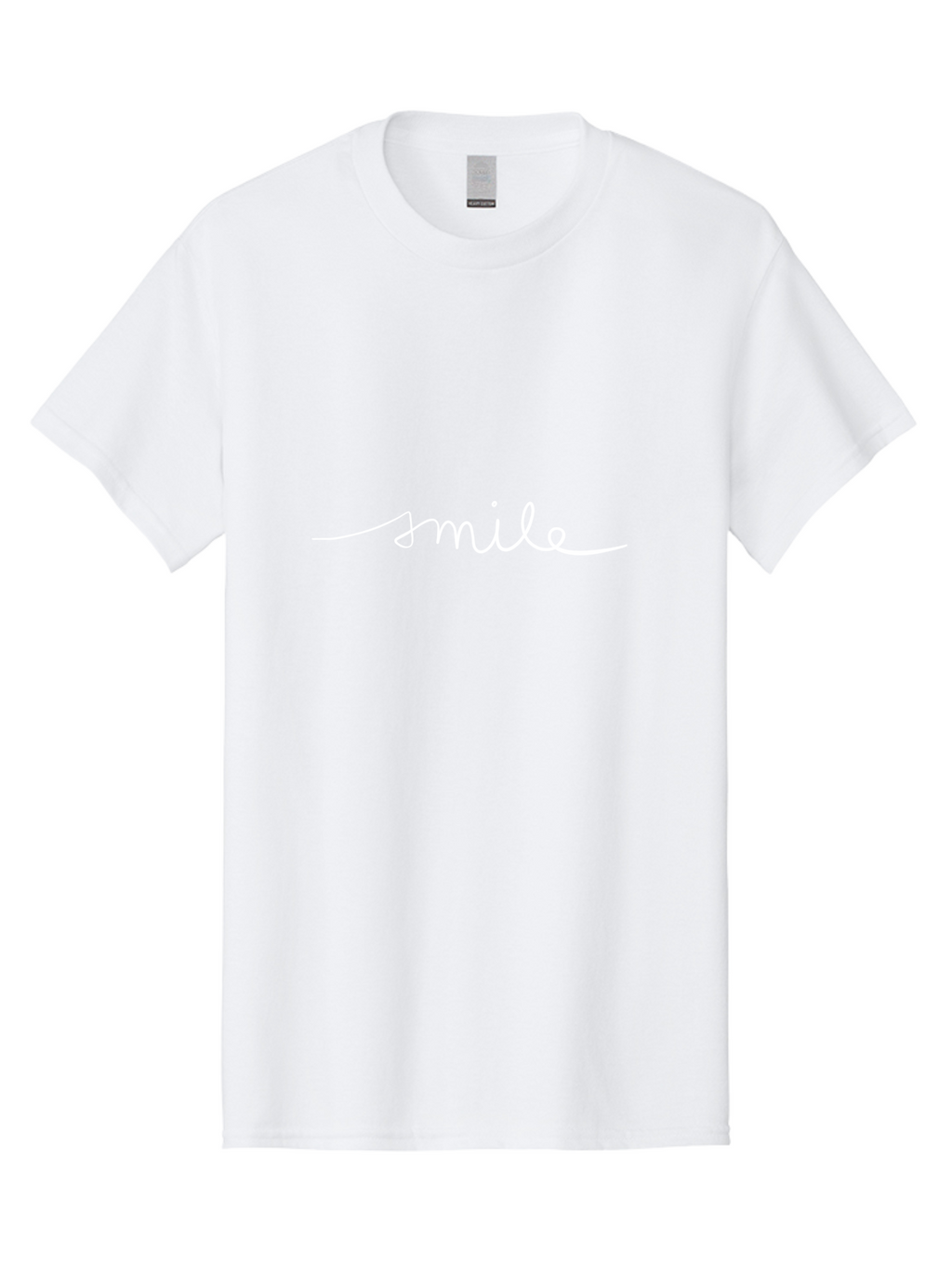 Smile Men'S Graphic Tee, 100% Cotton, Comfortable Casual Summer Wear, Machine Washable, Smile, Positivity, Happiness, Joyful Emotions, Uplifting Vibes, Feel-Good Atmosphere, Handwritten Text, Friendly Tone, Good Vibes, Welcoming Message -  Aaa125