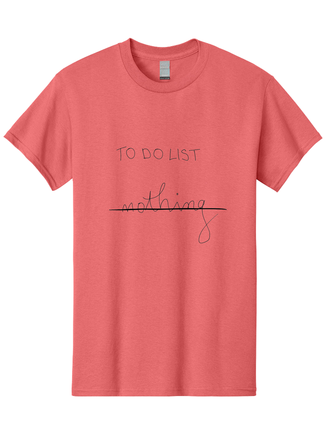 To-Do-List Men'S Graphic Tee, 100% Cotton, Comfortable Casual Summer Wear, Machine Washable, To-Do List, Nothing To Do, Crossed Off Task, Productivity Humor, Procrastination, Relaxed Attitude, Lazy Day, Task Completion -  Aaa133