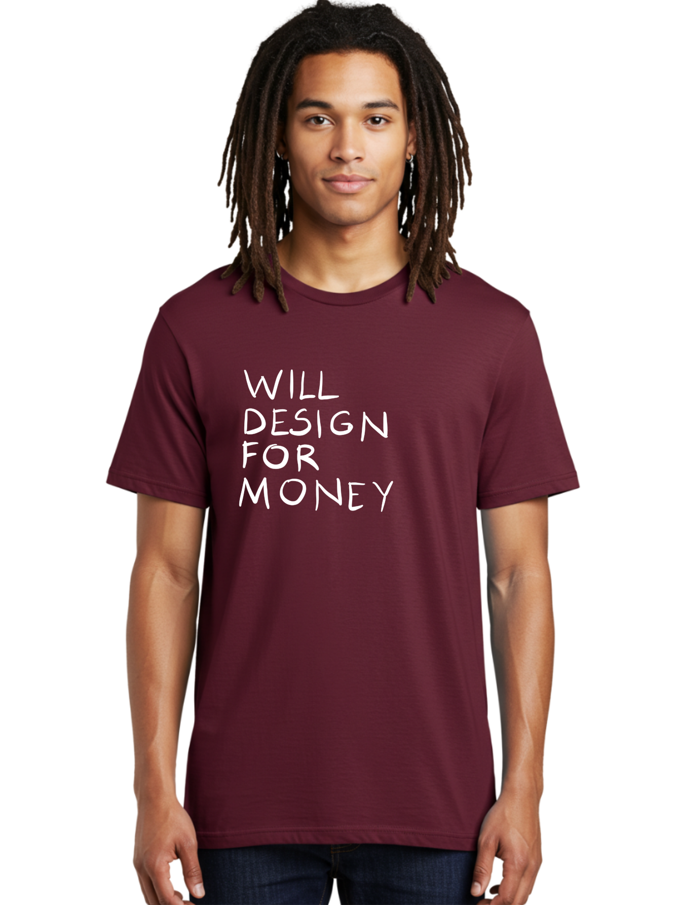Will-Design-For-Money Men'S Graphic Tee, 100% Cotton, Comfortable Casual Summer Wear, Machine Washable, Graphic Design Services, Freelance Designer, Design For Hire, Money Making Opportunities, Professional Design Solutions, Custom Graphics -  Aaa140