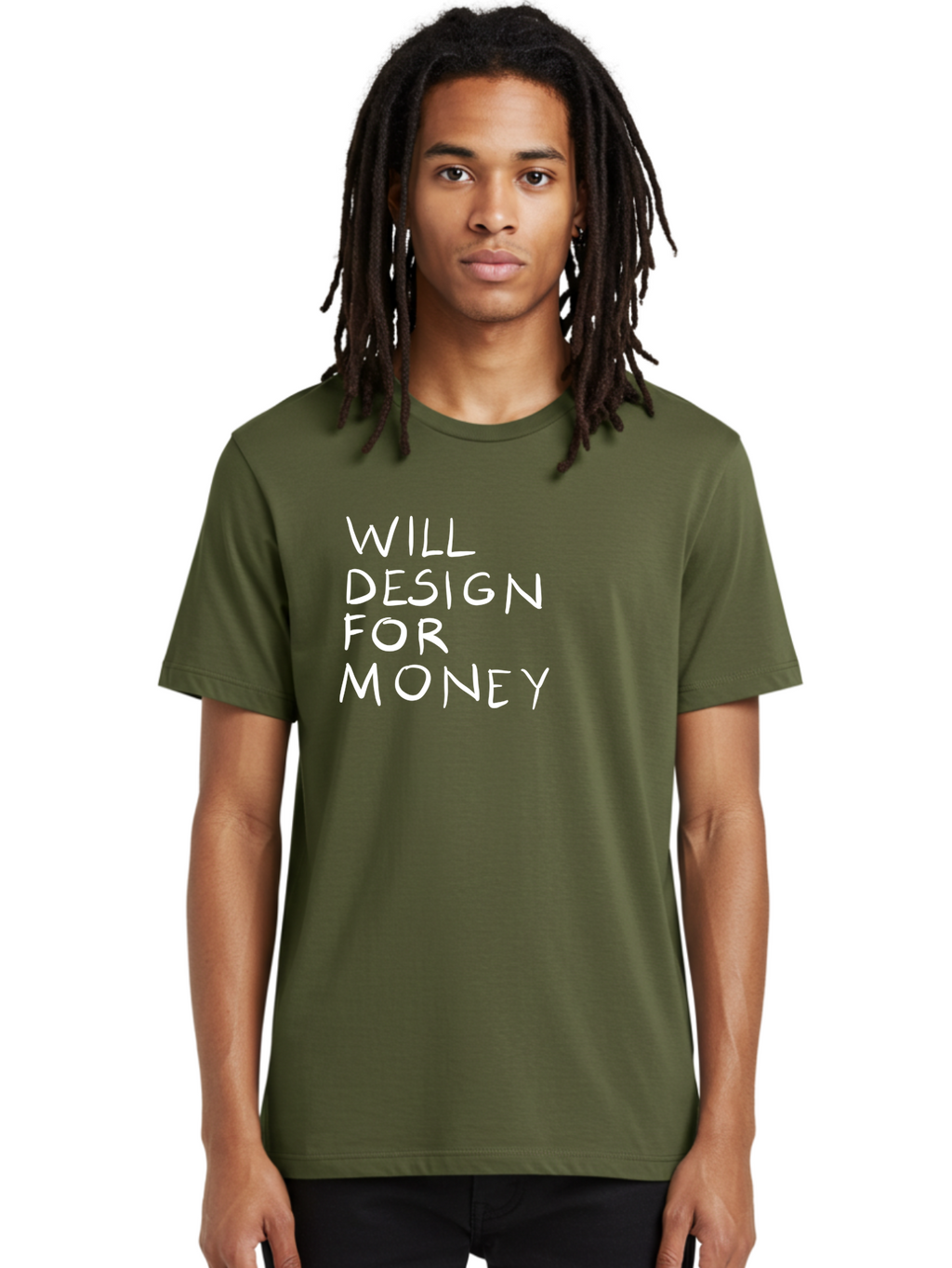 Will-Design-For-Money Men'S Graphic Tee, 100% Cotton, Comfortable Casual Summer Wear, Machine Washable, Graphic Design Services, Freelance Designer, Design For Hire, Money Making Opportunities, Professional Design Solutions, Custom Graphics -  Aaa140