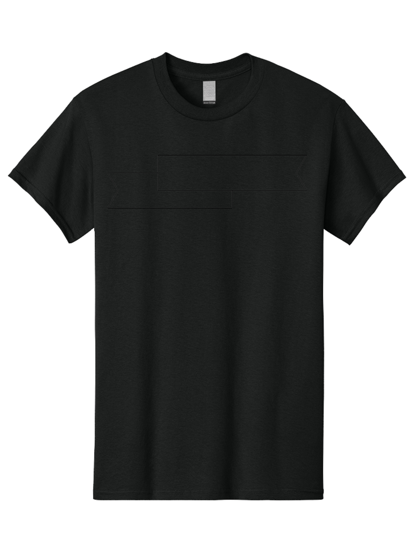 Black-Arrow Men'S Graphic Tee, 100% Cotton, Comfortable Casual Summer Wear, Machine Washable, Double Arrow Banner, Graphic Design Element, Directional Symbol, Navigation Icon, Outline Graphics, Simple Shapes -  Aaa159