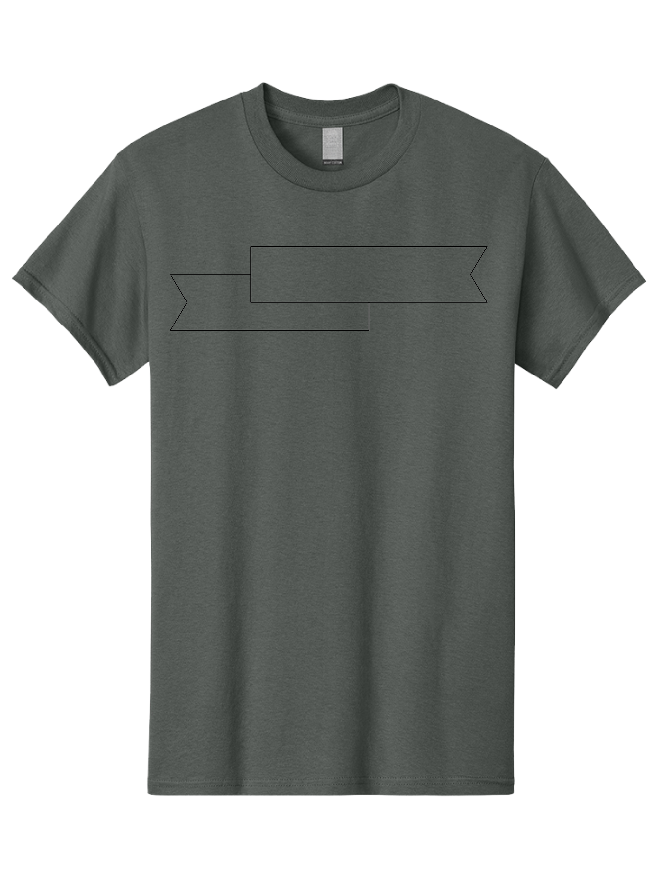 Black-Arrow Men'S Graphic Tee, 100% Cotton, Comfortable Casual Summer Wear, Machine Washable, Double Arrow Banner, Graphic Design Element, Directional Symbol, Navigation Icon, Outline Graphics, Simple Shapes -  Aaa159
