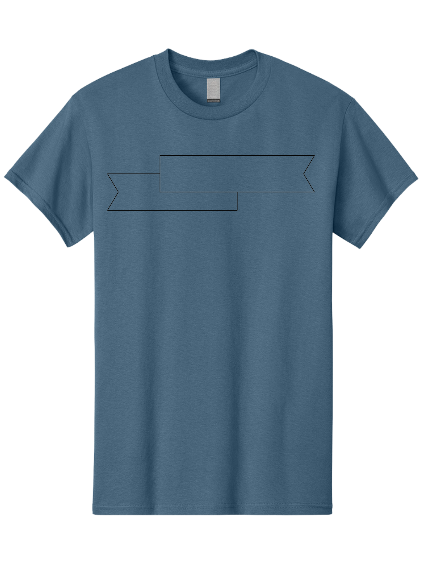 Black-Arrow Men'S Graphic Tee, 100% Cotton, Comfortable Casual Summer Wear, Machine Washable, Double Arrow Banner, Graphic Design Element, Directional Symbol, Navigation Icon, Outline Graphics, Simple Shapes -  Aaa159
