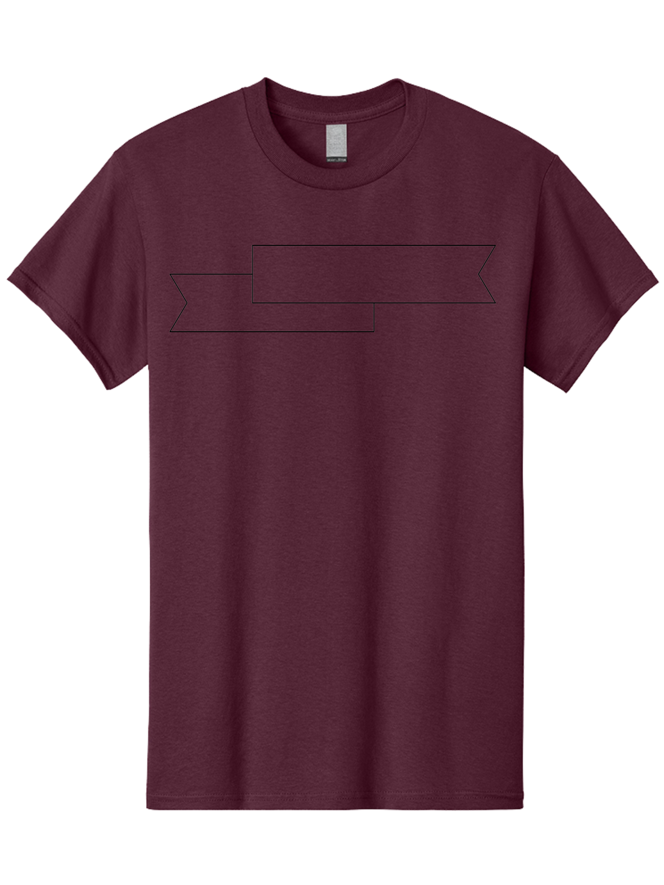Black-Arrow Men'S Graphic Tee, 100% Cotton, Comfortable Casual Summer Wear, Machine Washable, Double Arrow Banner, Graphic Design Element, Directional Symbol, Navigation Icon, Outline Graphics, Simple Shapes -  Aaa159