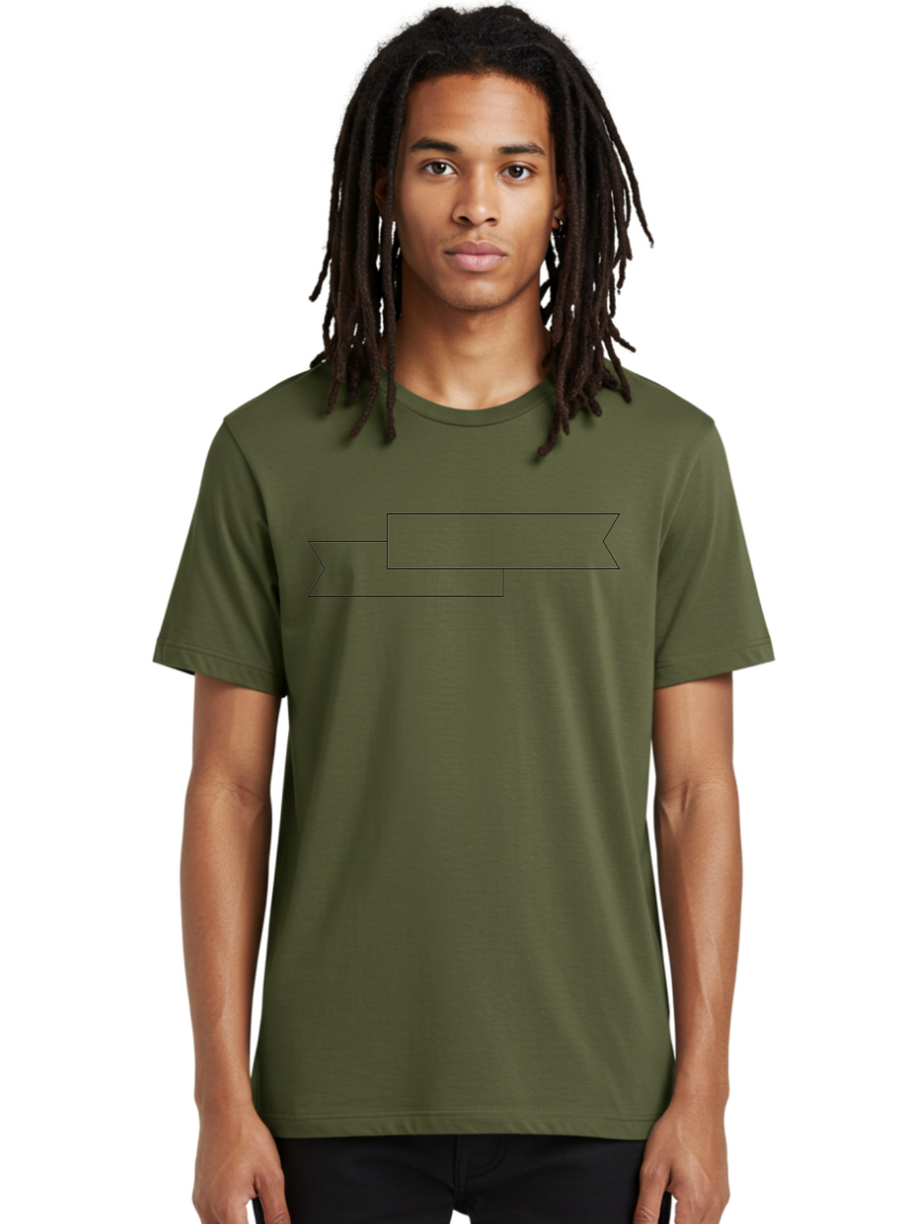 Black-Arrow Men'S Graphic Tee, 100% Cotton, Comfortable Casual Summer Wear, Machine Washable, Double Arrow Banner, Graphic Design Element, Directional Symbol, Navigation Icon, Outline Graphics, Simple Shapes -  Aaa159