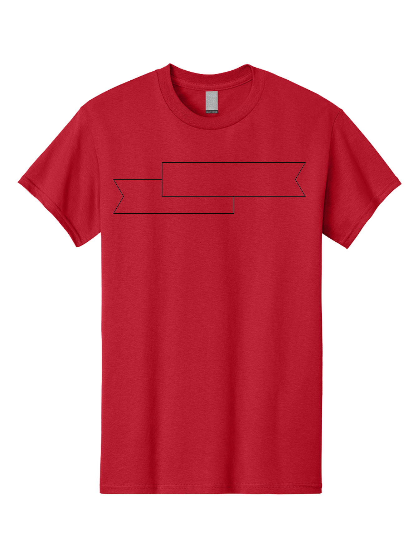 Black-Arrow Men'S Graphic Tee, 100% Cotton, Comfortable Casual Summer Wear, Machine Washable, Double Arrow Banner, Graphic Design Element, Directional Symbol, Navigation Icon, Outline Graphics, Simple Shapes -  Aaa159