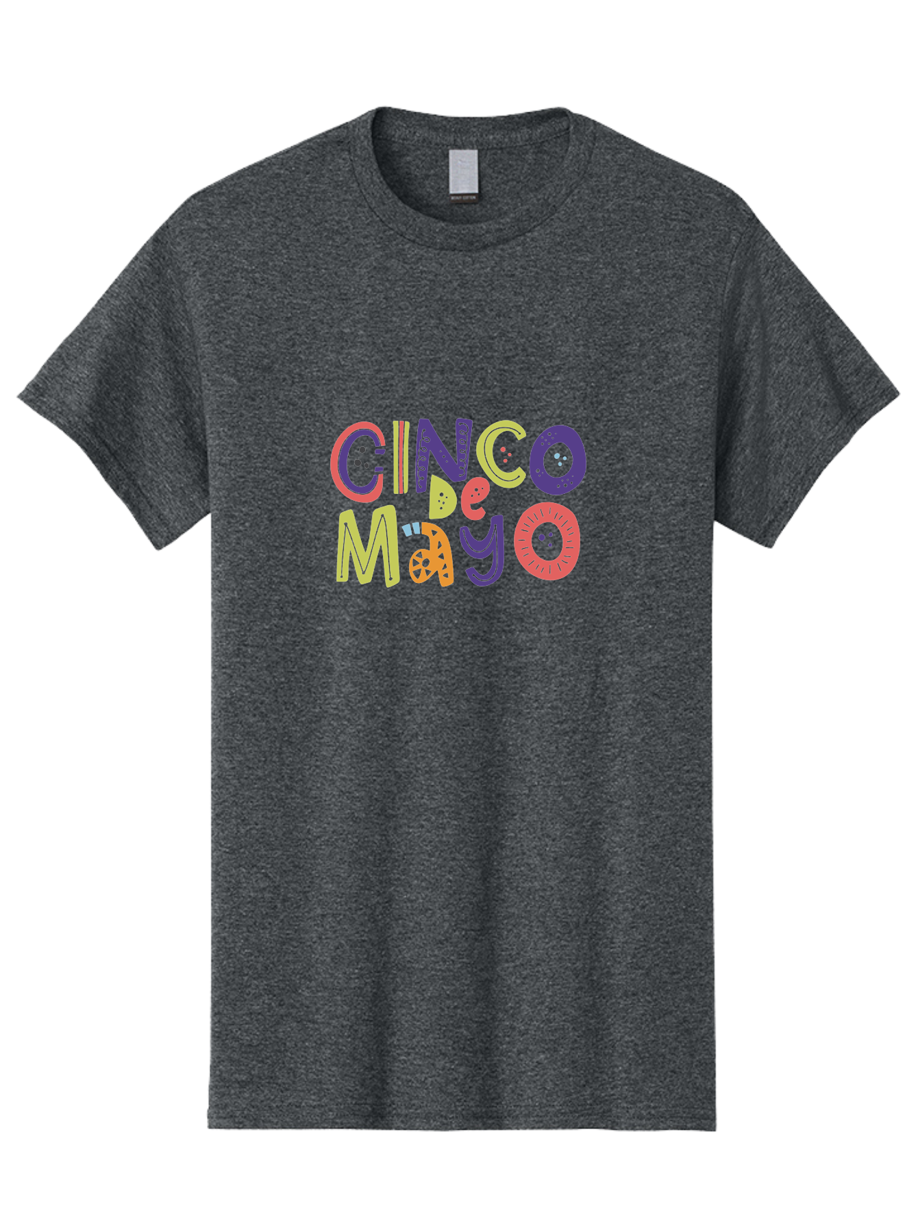 Cinco-De-Mayo-4 Men'S Graphic Tee, 100% Cotton, Comfortable Casual Summer Wear, Machine Washable, Cinco De Mayo Celebration, Mexican Holiday, Festive Typography, Vibrant Colors, Party Decorations, Cultural Heritage, Traditional Mexican, -  Aaa236