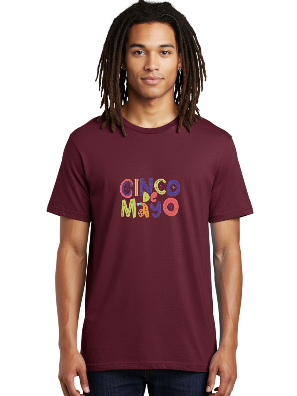 Cinco-De-Mayo-4 Men'S Graphic Tee, 100% Cotton, Comfortable Casual Summer Wear, Machine Washable, Cinco De Mayo Celebration, Mexican Holiday, Festive Typography, Vibrant Colors, Party Decorations, Cultural Heritage, Traditional Mexican, -  Aaa236
