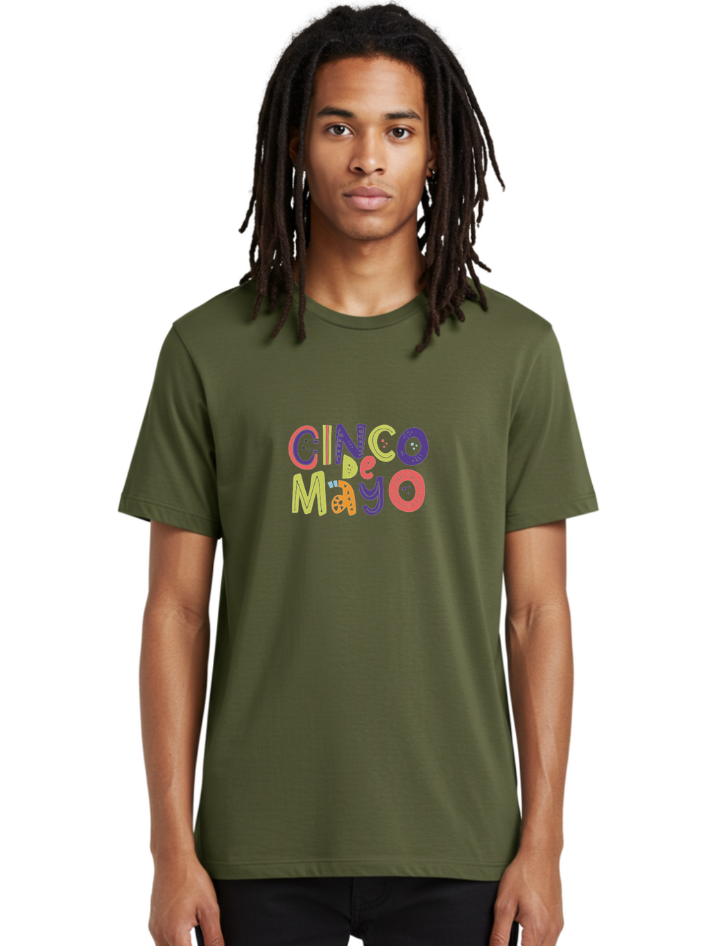Cinco-De-Mayo-4 Men'S Graphic Tee, 100% Cotton, Comfortable Casual Summer Wear, Machine Washable, Cinco De Mayo Celebration, Mexican Holiday, Festive Typography, Vibrant Colors, Party Decorations, Cultural Heritage, Traditional Mexican, -  Aaa236