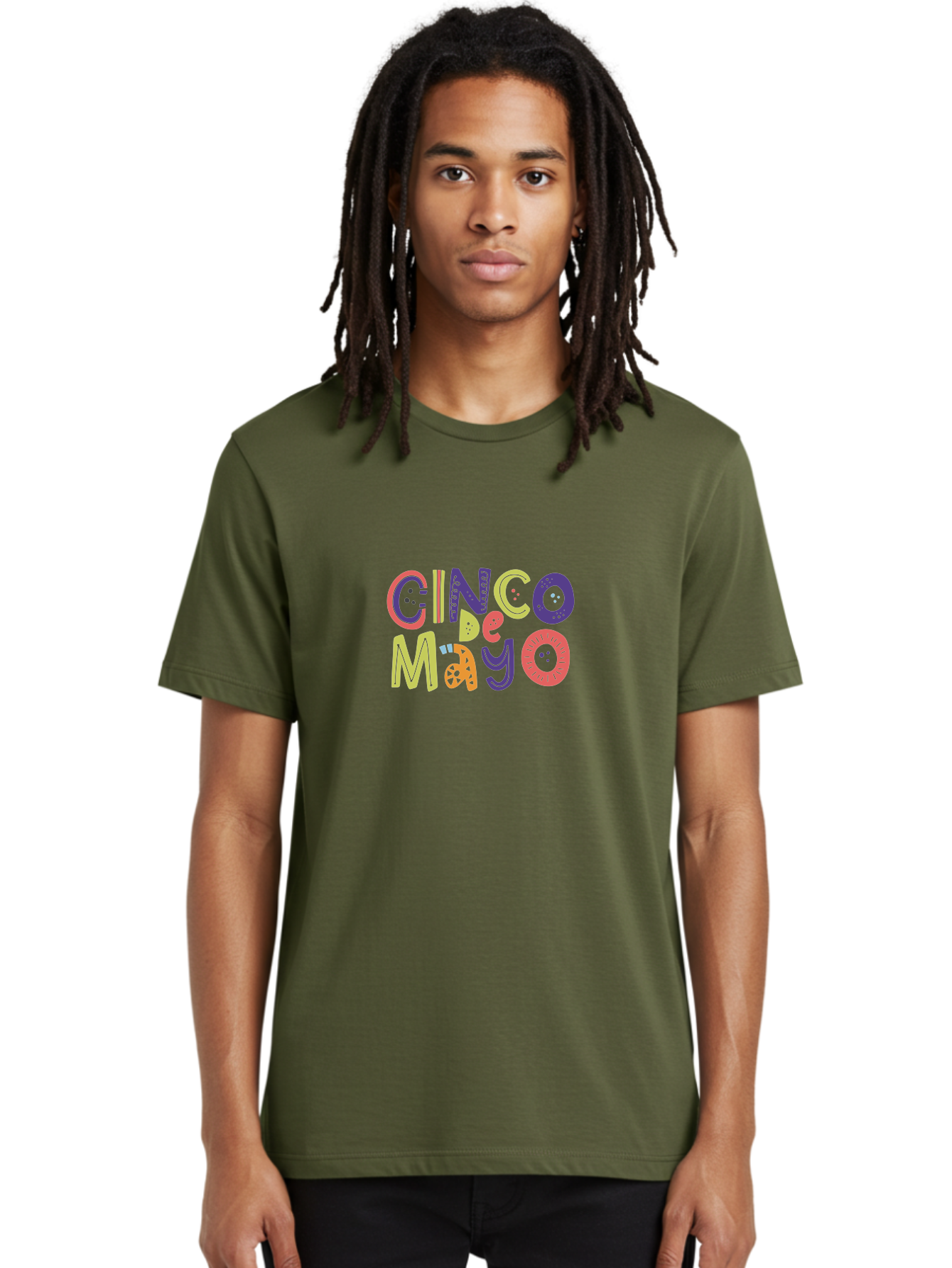 Cinco-De-Mayo-4 Men'S Graphic Tee, 100% Cotton, Comfortable Casual Summer Wear, Machine Washable, Cinco De Mayo Celebration, Mexican Holiday, Festive Typography, Vibrant Colors, Party Decorations, Cultural Heritage, Traditional Mexican, -  Aaa236