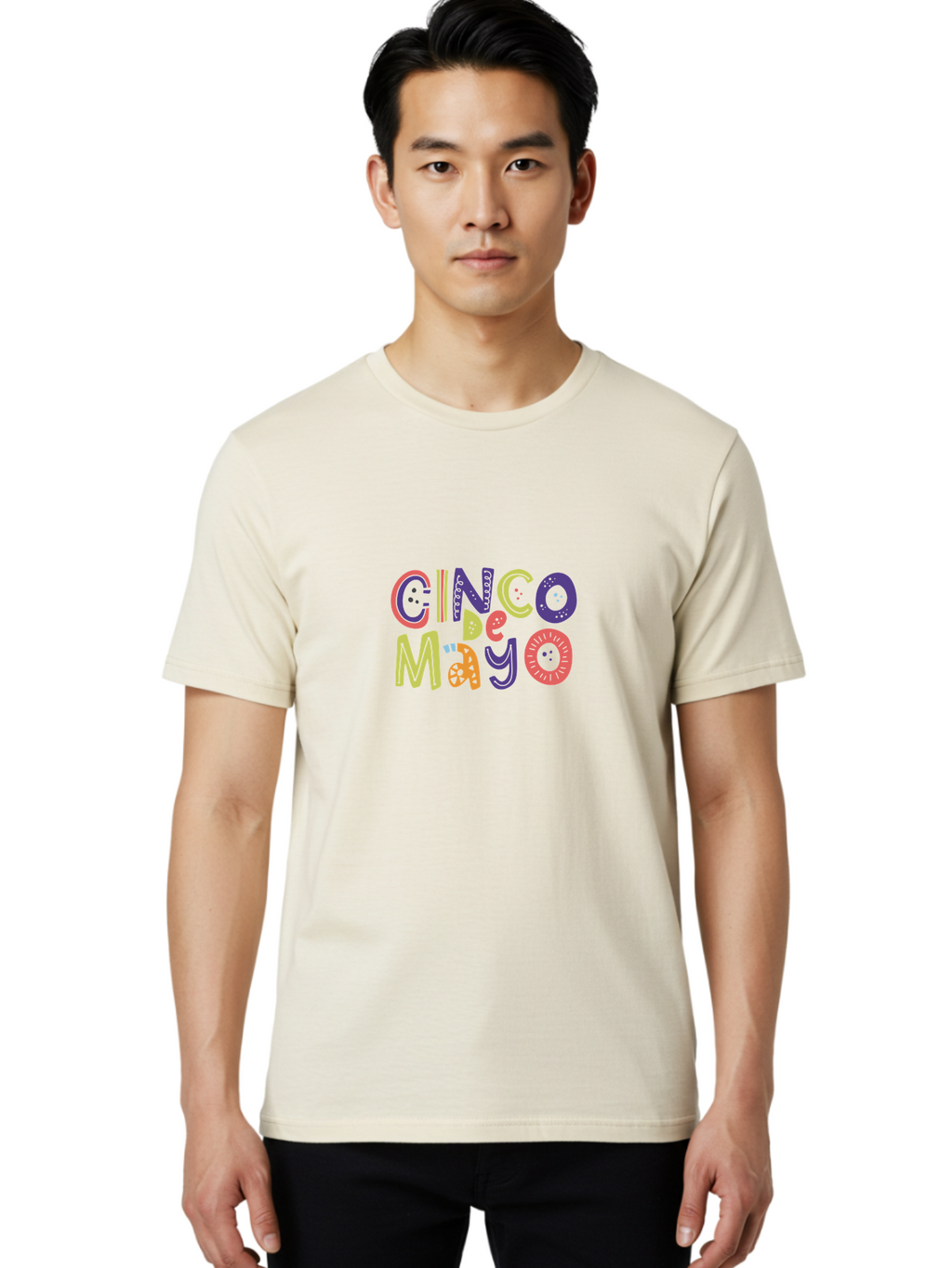 Cinco-De-Mayo-4 Men'S Graphic Tee, 100% Cotton, Comfortable Casual Summer Wear, Machine Washable, Cinco De Mayo Celebration, Mexican Holiday, Festive Typography, Vibrant Colors, Party Decorations, Cultural Heritage, Traditional Mexican, -  Aaa236