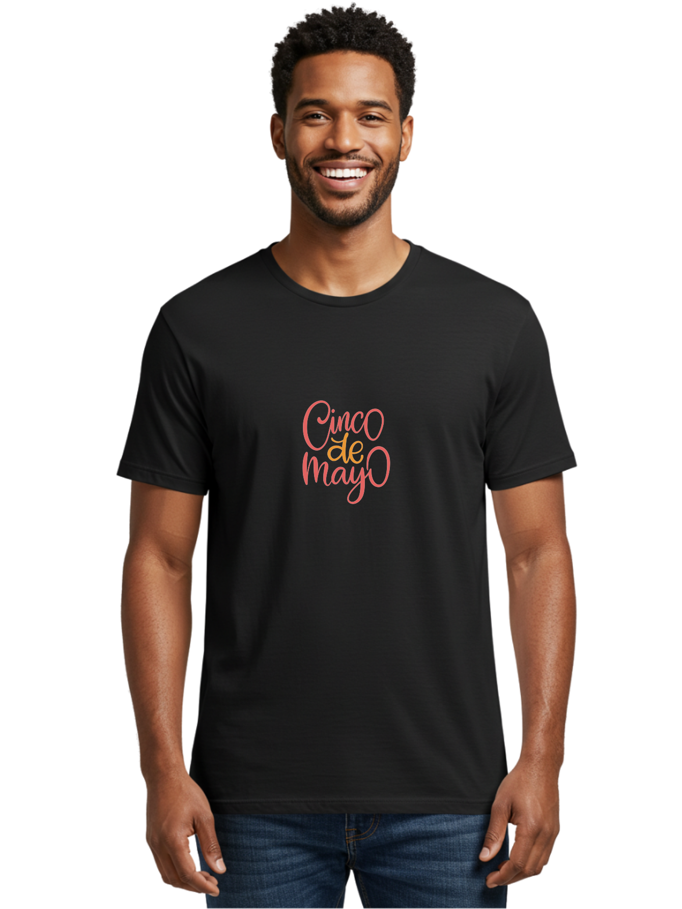 Cinco-De-Mayo-5 Men'S Graphic Tee, 100% Cotton, Comfortable Casual Summer Wear, Machine Washable, Cinco De Mayo, Festive Celebration, Mexican Holiday, Vibrant Pink Text, Cultural Heritage, Party Invitation, Holiday Greeting -  Aaa237