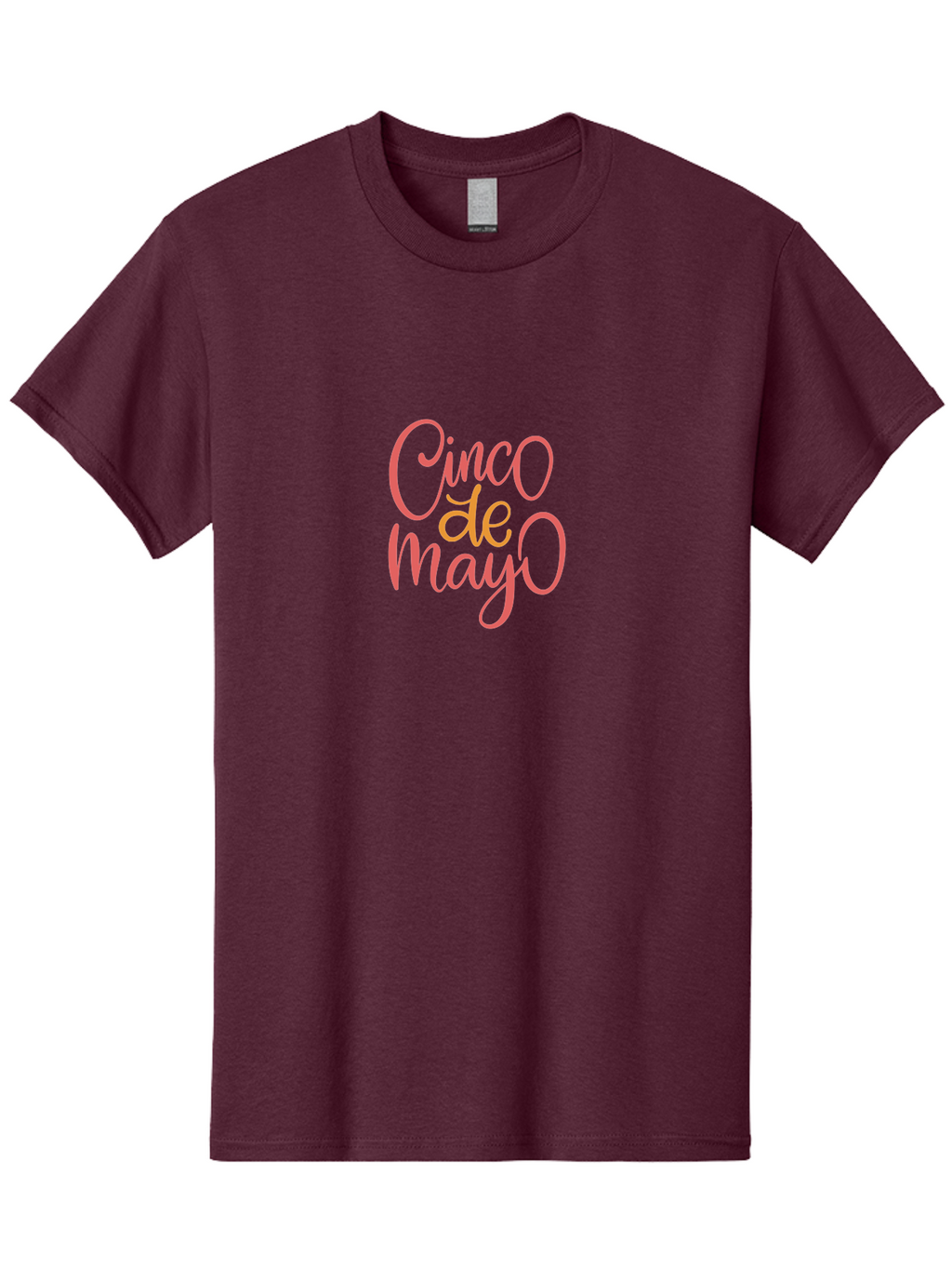 Cinco-De-Mayo-5 Men'S Graphic Tee, 100% Cotton, Comfortable Casual Summer Wear, Machine Washable, Cinco De Mayo, Festive Celebration, Mexican Holiday, Vibrant Pink Text, Cultural Heritage, Party Invitation, Holiday Greeting -  Aaa237