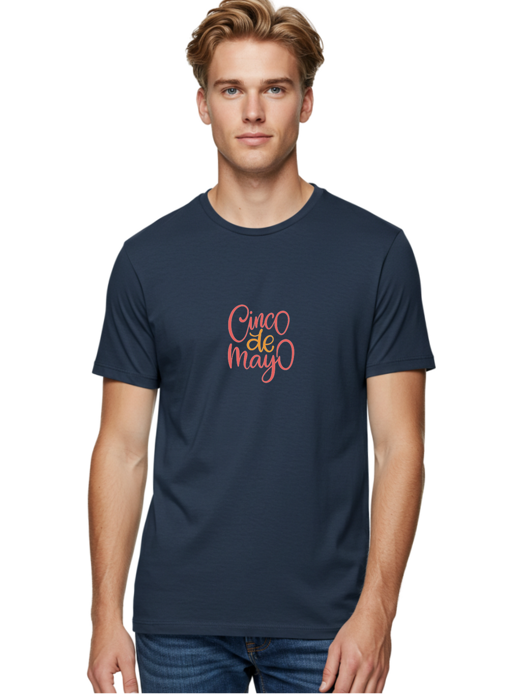 Cinco-De-Mayo-5 Men'S Graphic Tee, 100% Cotton, Comfortable Casual Summer Wear, Machine Washable, Cinco De Mayo, Festive Celebration, Mexican Holiday, Vibrant Pink Text, Cultural Heritage, Party Invitation, Holiday Greeting -  Aaa237