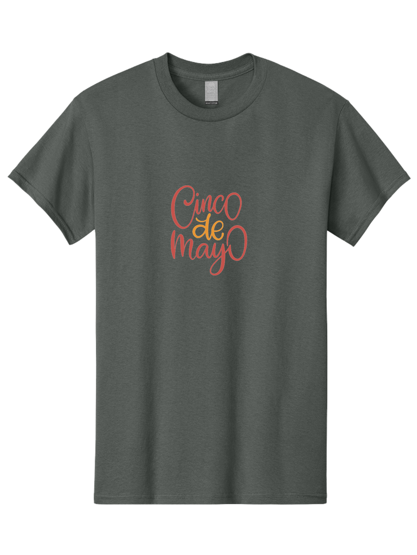 Cinco-De-Mayo-7 Men'S Graphic Tee, 100% Cotton, Comfortable Casual Summer Wear, Machine Washable, Cinco De Mayo, Festive Greeting, Pink Text, Celebration, Mexican Holiday, Cultural Heritage, Party Theme -  Aaa239