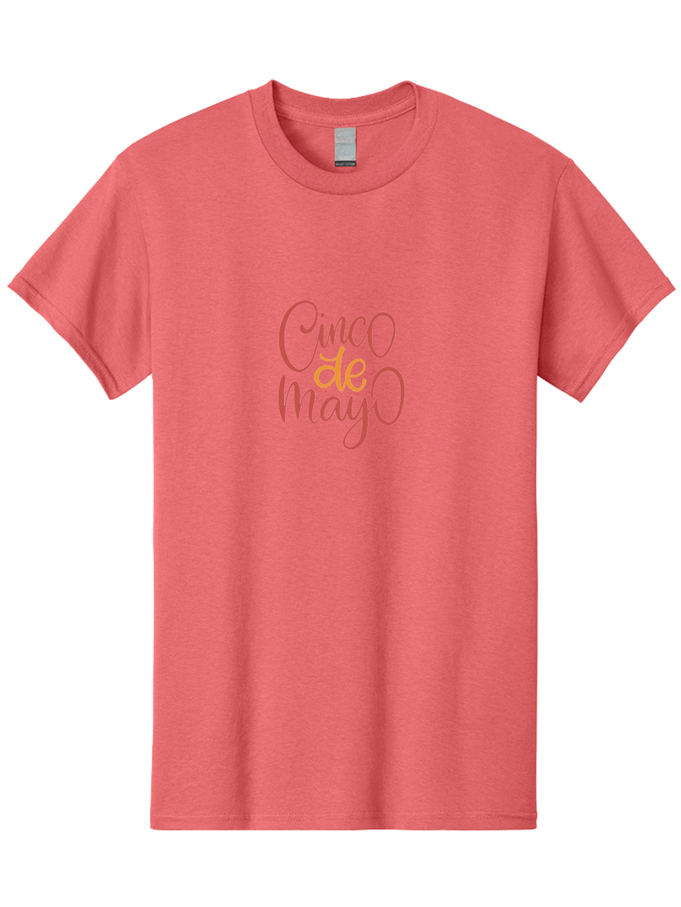Cinco-De-Mayo-7 Men'S Graphic Tee, 100% Cotton, Comfortable Casual Summer Wear, Machine Washable, Cinco De Mayo, Festive Greeting, Pink Text, Celebration, Mexican Holiday, Cultural Heritage, Party Theme -  Aaa239