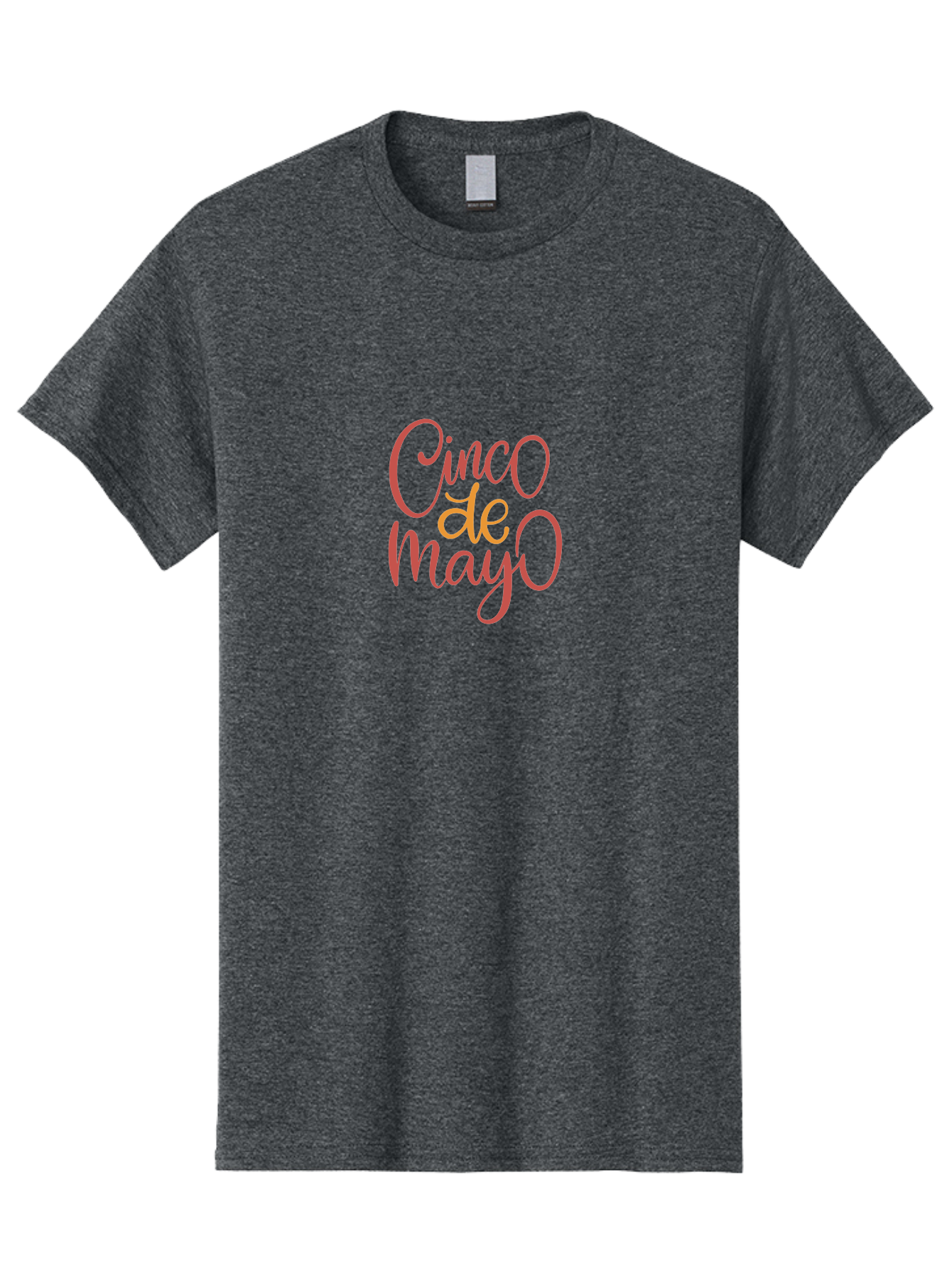 Cinco-De-Mayo-7 Men'S Graphic Tee, 100% Cotton, Comfortable Casual Summer Wear, Machine Washable, Cinco De Mayo, Festive Greeting, Pink Text, Celebration, Mexican Holiday, Cultural Heritage, Party Theme -  Aaa239