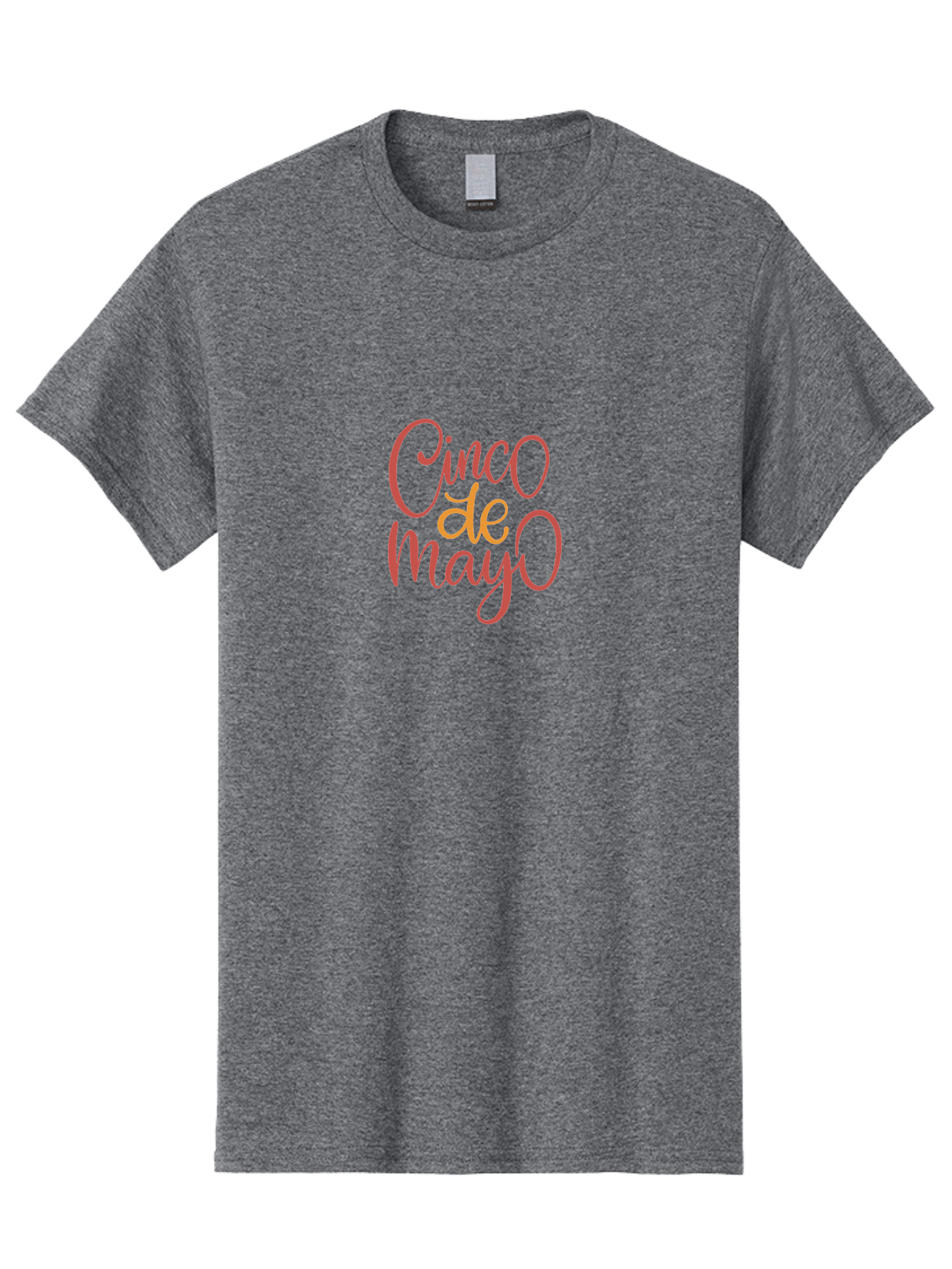 Cinco-De-Mayo-7 Men'S Graphic Tee, 100% Cotton, Comfortable Casual Summer Wear, Machine Washable, Cinco De Mayo, Festive Greeting, Pink Text, Celebration, Mexican Holiday, Cultural Heritage, Party Theme -  Aaa239