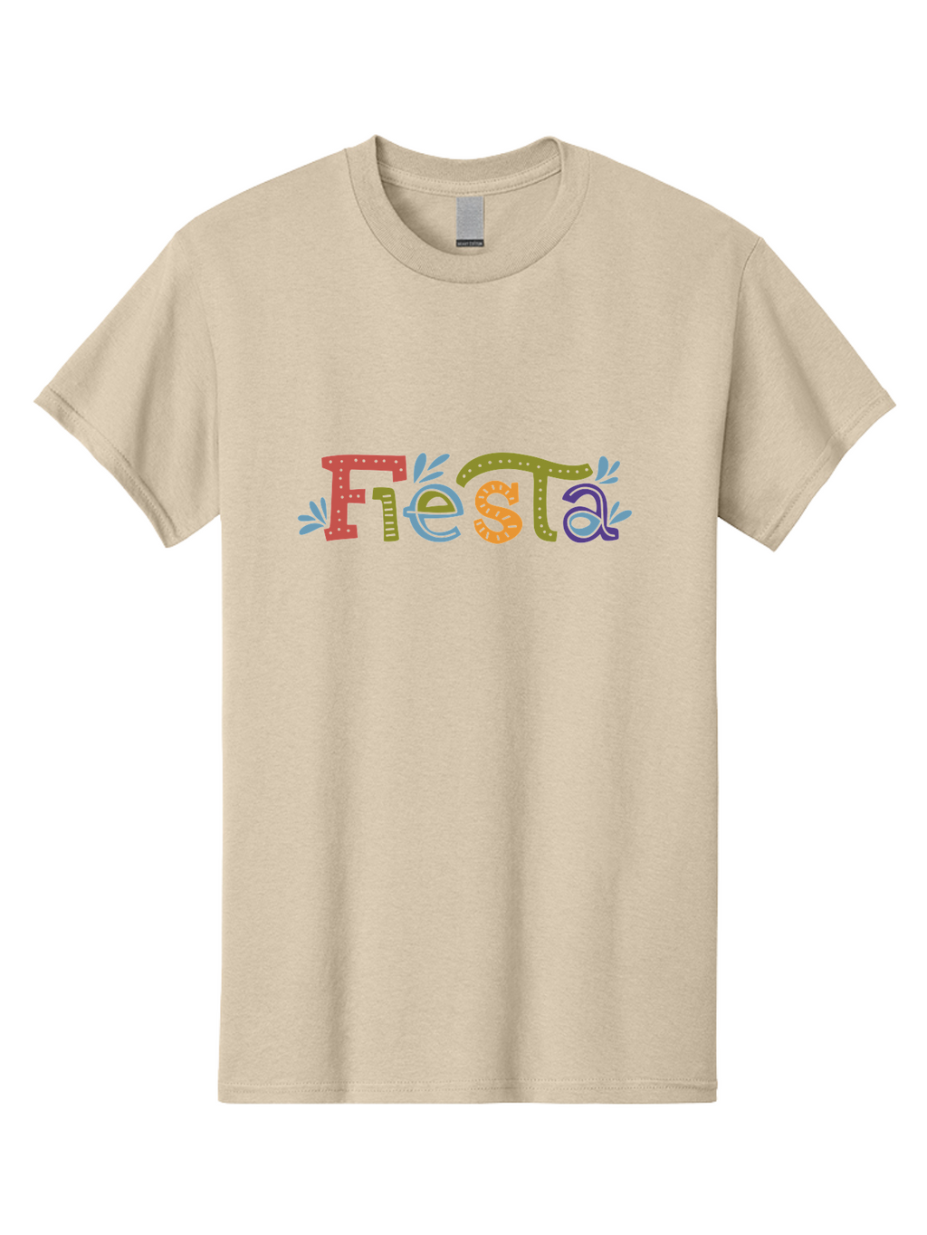 Fiesta-2 Men'S Graphic Tee, 100% Cotton, Comfortable Casual Summer Wear, Machine Washable, Fiesta, Colorful Text, Party Theme, Festive Atmosphere, Vibrant Colors, Celebratory Mood, Lively Graphics -  Aaa244