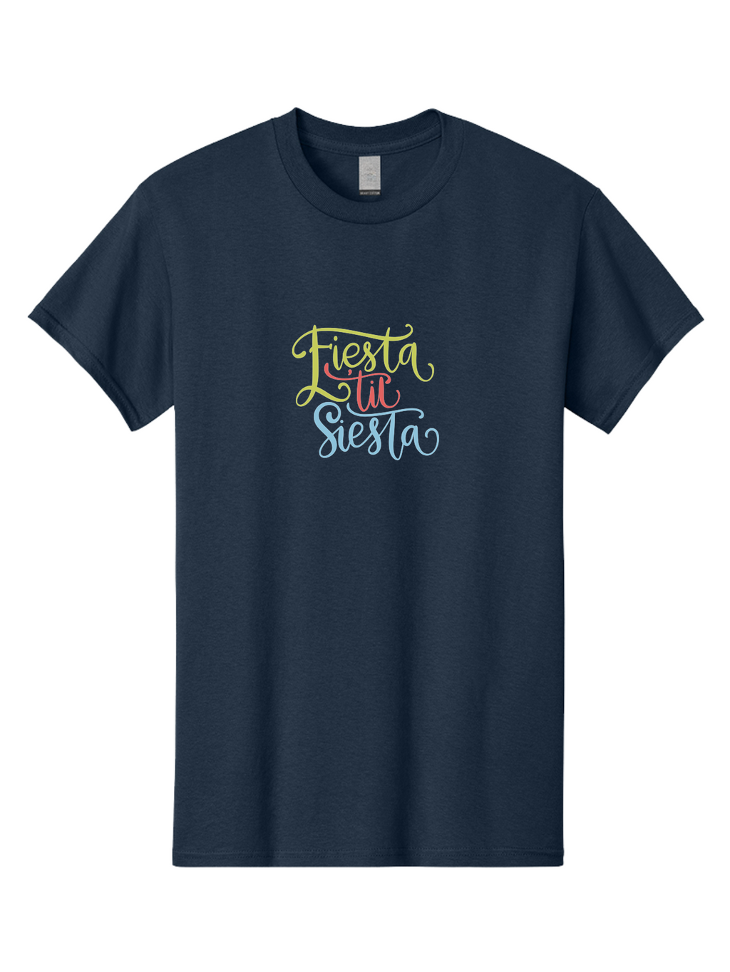 Fiesta-Til-Siesta Men'S Graphic Tee, 100% Cotton, Comfortable Casual Summer Wear, Machine Washable, Party Invitation, Festive Vibes, Celebration Graphics, Colorful Typography, Party Time, Fiesta Theme, Siesta Fun, Vibrant Colors, -  Aaa246