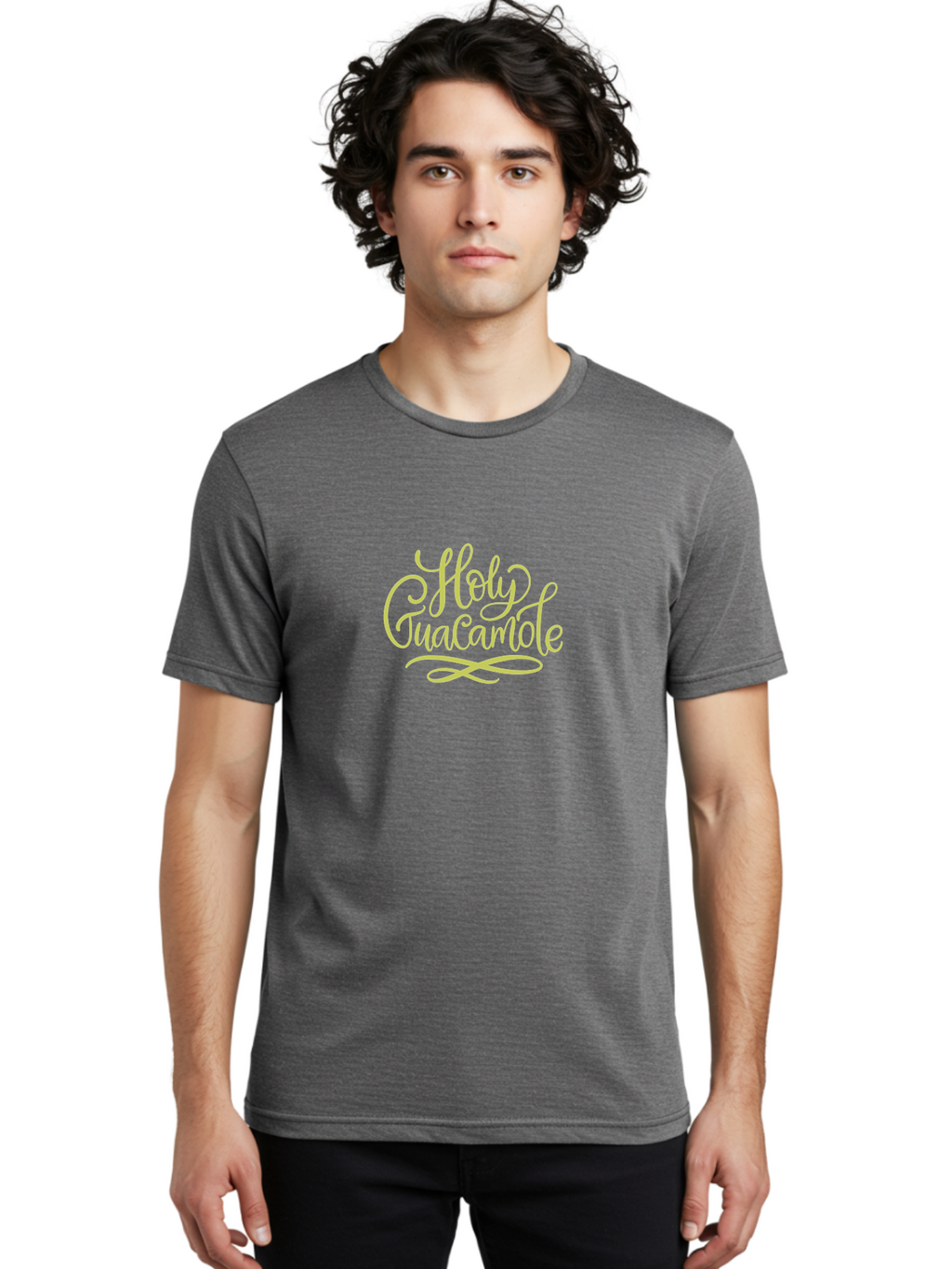 Holy-Guacamole-1 Men'S Graphic Tee, 100% Cotton, Comfortable Casual Summer Wear, Machine Washable, Mexican Cuisine, Guacamole Recipe, Dip Recipe, Delicious Dip, Tasty Guacamole, Holy Guacamole -  Aaa252
