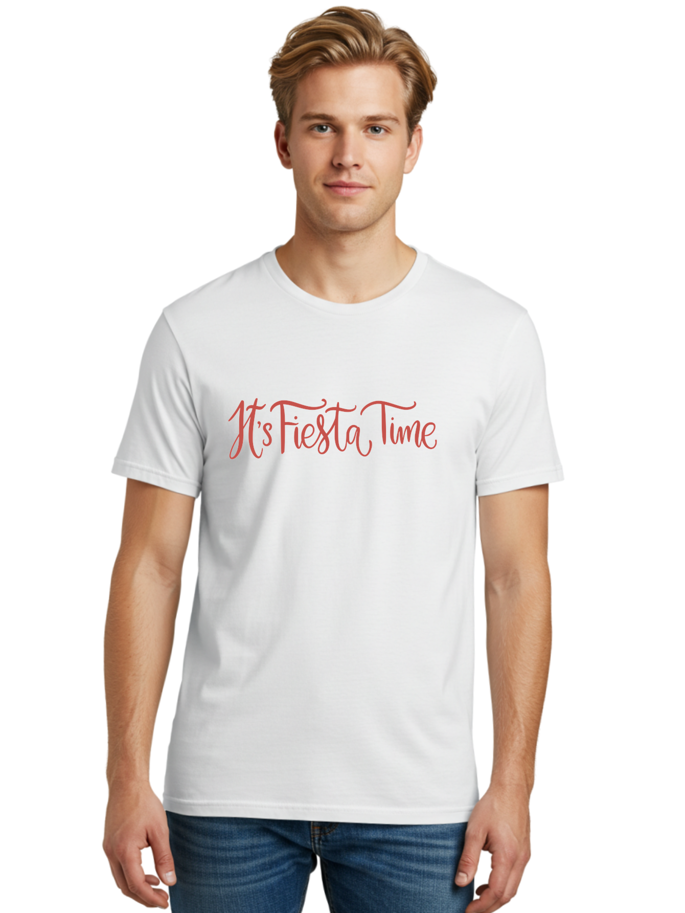 It-S-Fiesta-Time-1 Men'S Graphic Tee, 100% Cotton, Comfortable Casual Summer Wear, Machine Washable, Party Invitation, Festive Atmosphere, Celebration, Fun Times, Fiesta Theme, Party Decorations, Vibrant Colors, Lively Ambiance, Party Time -  Aaa266