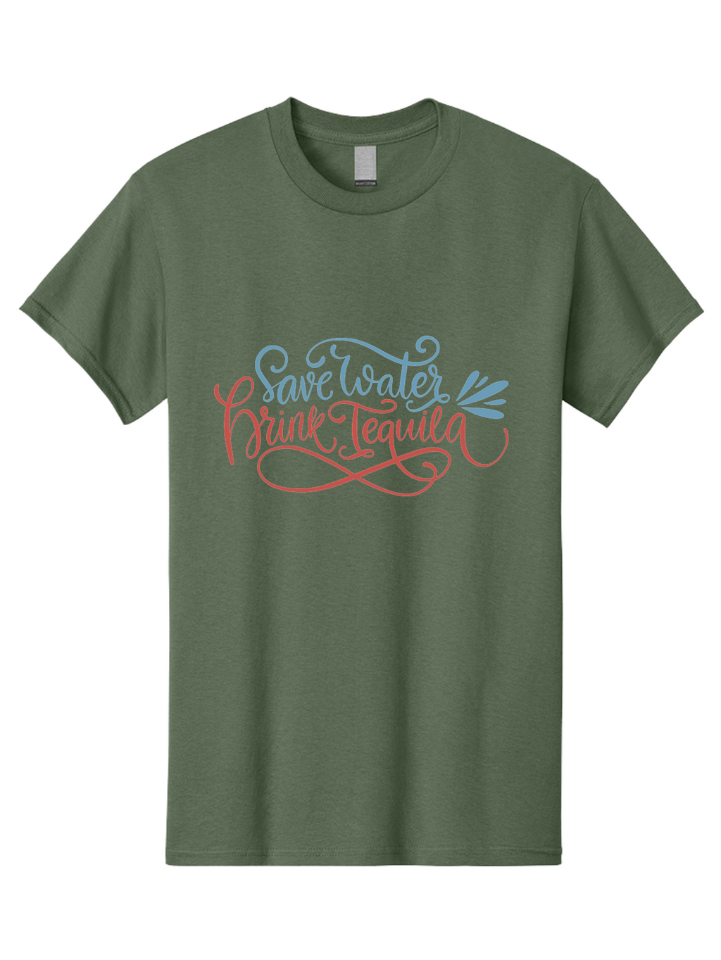 Save-Water-Drink-Tequila-4 Men'S Graphic Tee, 100% Cotton, Comfortable Casual Summer Wear, Machine Washable, Tequila Advertisement, Funny Slogan, Save Water, Drink Tequila, Cocktail Quote, Humorous Phrase, Tequila Lover -  Aaa294