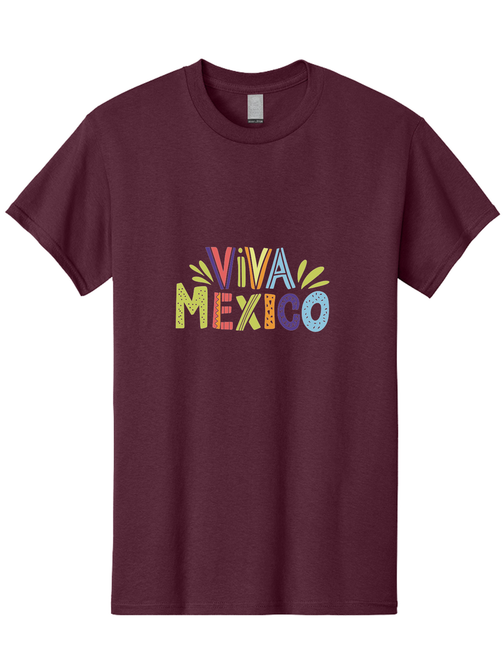 Viva-Mexico-2 Men'S Graphic Tee, 100% Cotton, Comfortable Casual Summer Wear, Machine Washable, Viva Mexico, Colorful Typography, Vibrant Colors, Festive Atmosphere, Celebratory Design, Latin American Culture, Fiesta Theme, -  Aaa307