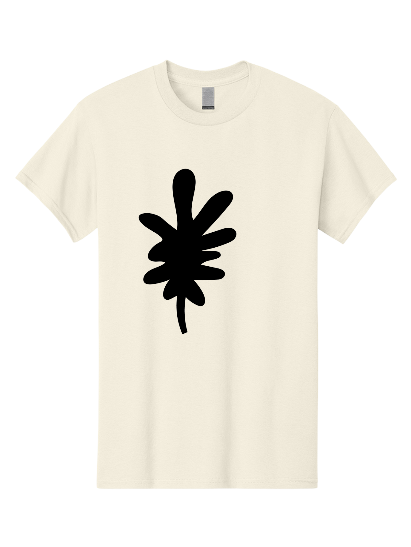 Men'S Graphic Tee, 100% Cotton, Comfortable Casual Summer Wear, Machine Washable, Black Asterisk Symbol, Abstract Shape, Modern Design, Asterisk Icon, Minimalist Graphics, Simple Shapes -  Aaa350