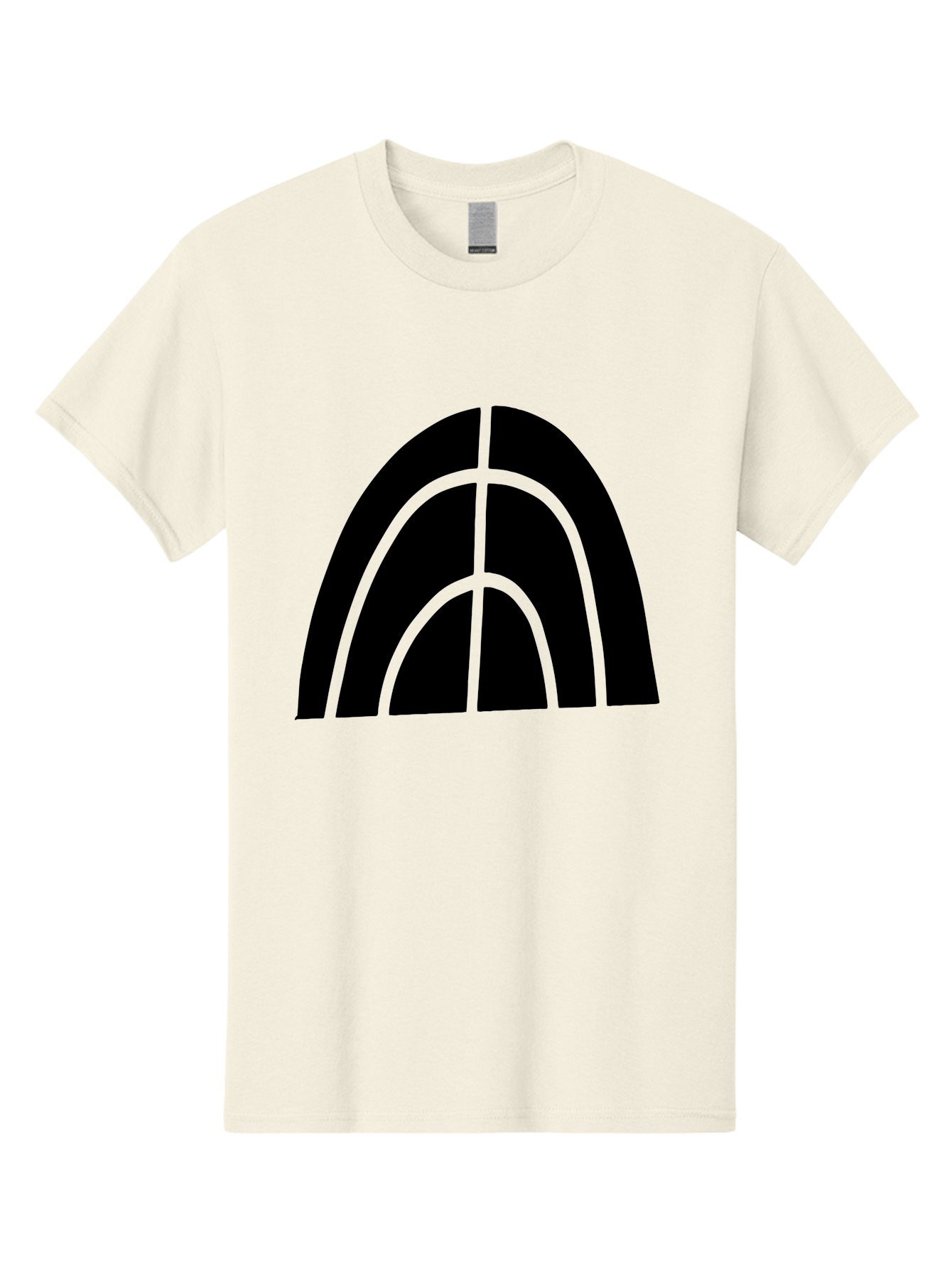 Black-Arch-Graphic Men'S Graphic Tee, 100% Cotton, Comfortable Casual Summer Wear, Machine Washable, Letter A, Simple Design, Typography, Bold Font, Black And Green, Modern Aesthetic, Graphic Element, Minimalist Style -  Aaa362