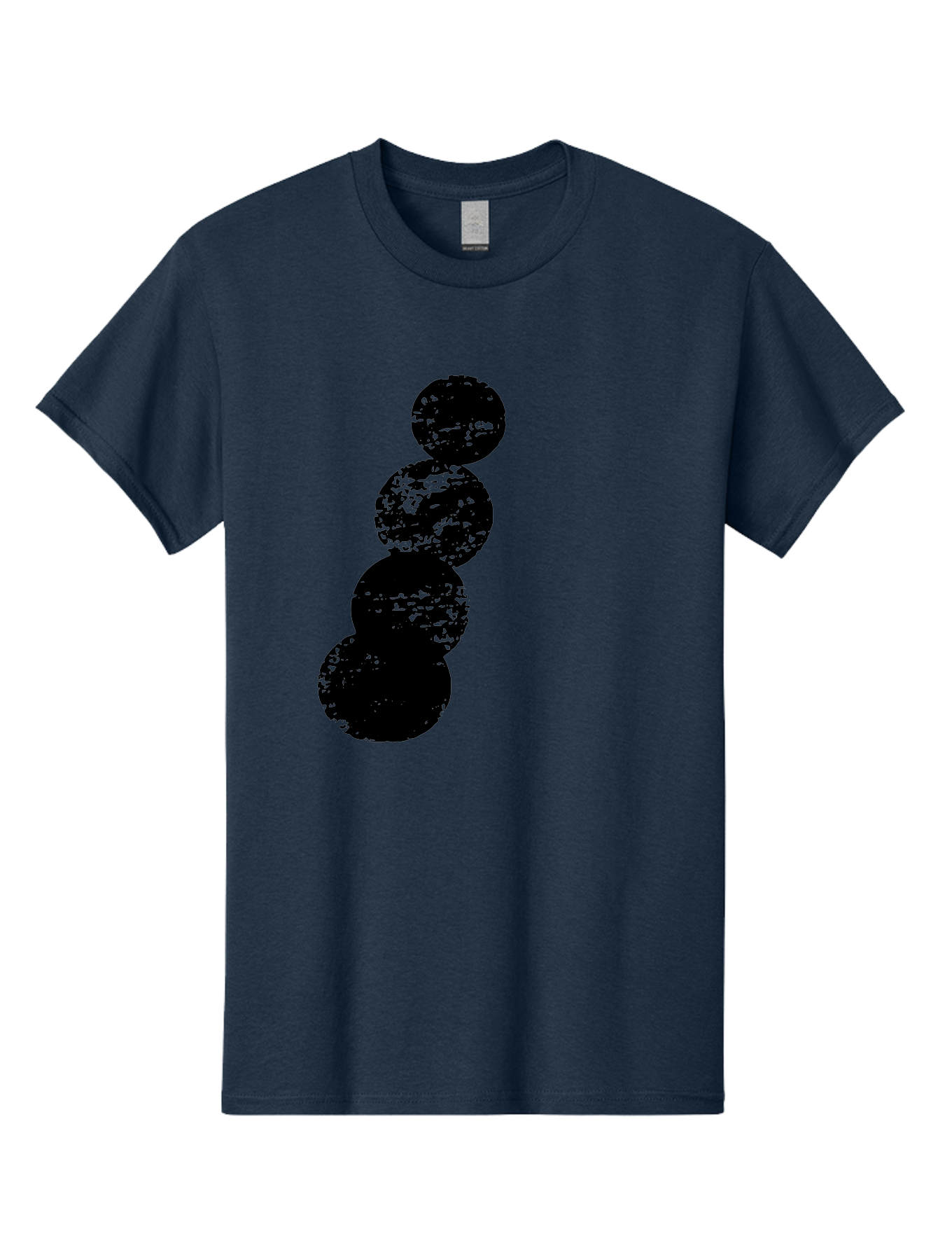 Black-Circles Men'S Graphic Tee, 100% Cotton, Comfortable Casual Summer Wear, Machine Washable, Black Spheres, Distressed Texture, Diagonal Alignment, Abstract Design, Modern Art, Creative Pattern, Minimalist Style, Grunge Effect, -  Aaa370