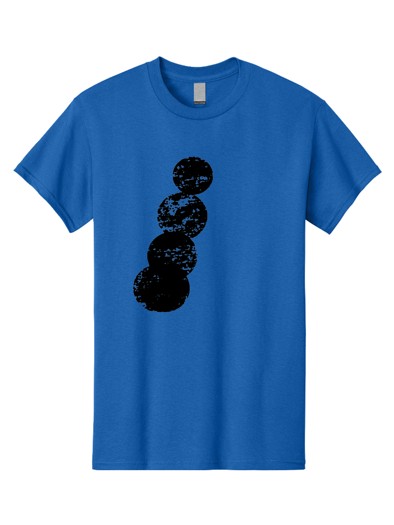 Black-Circles Men'S Graphic Tee, 100% Cotton, Comfortable Casual Summer Wear, Machine Washable, Black Spheres, Distressed Texture, Diagonal Alignment, Abstract Design, Modern Art, Creative Pattern, Minimalist Style, Grunge Effect, -  Aaa370