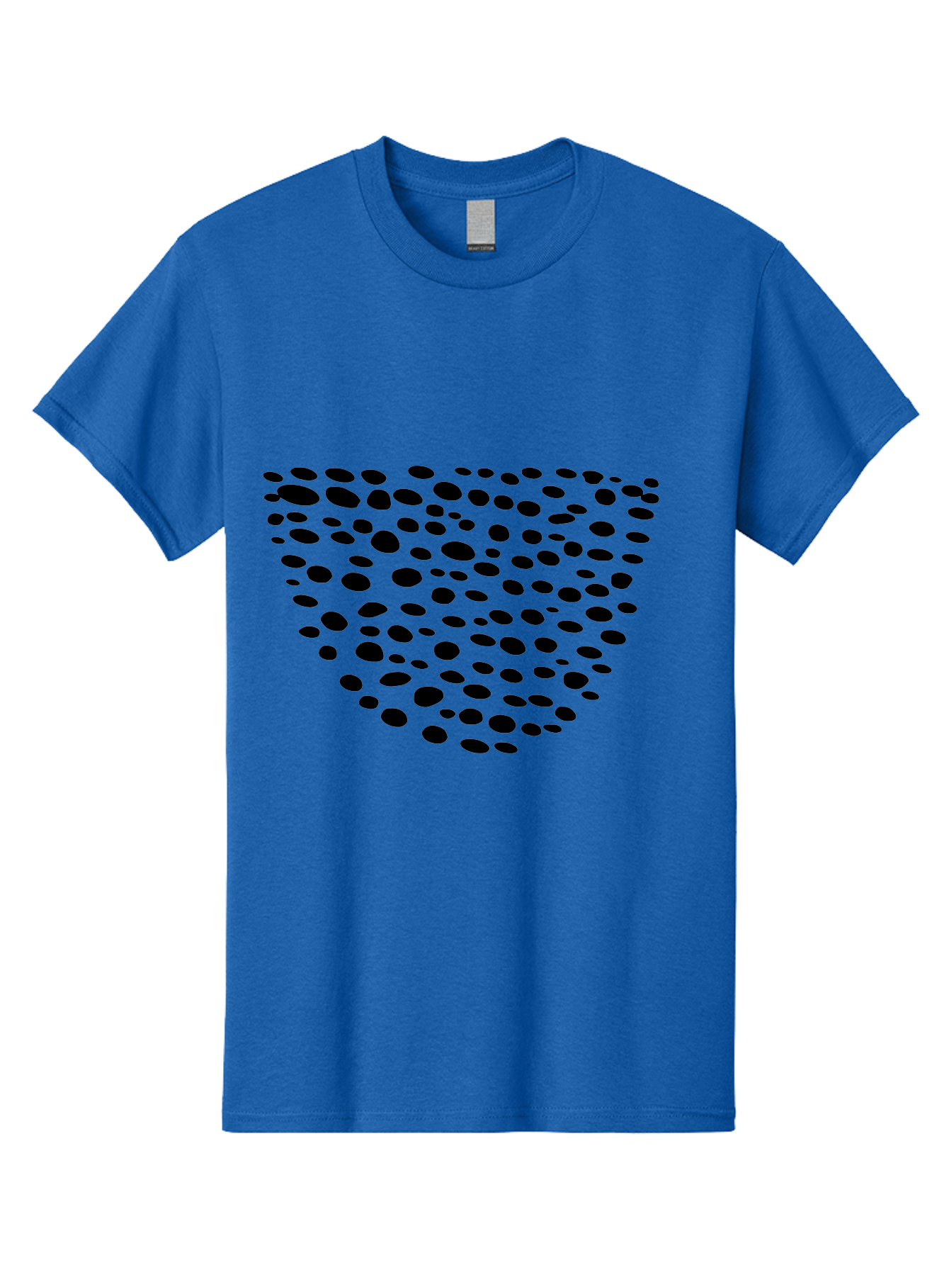 Black-Dots-Heart Men'S Graphic Tee, 100% Cotton, Comfortable Casual Summer Wear, Machine Washable, Black Dots Forming Heart Shape, Minimalist Design, Abstract Heart, Modern Art, Simple Graphics, Dot Pattern, Heart Illustration, Cute Design -  Aaa371