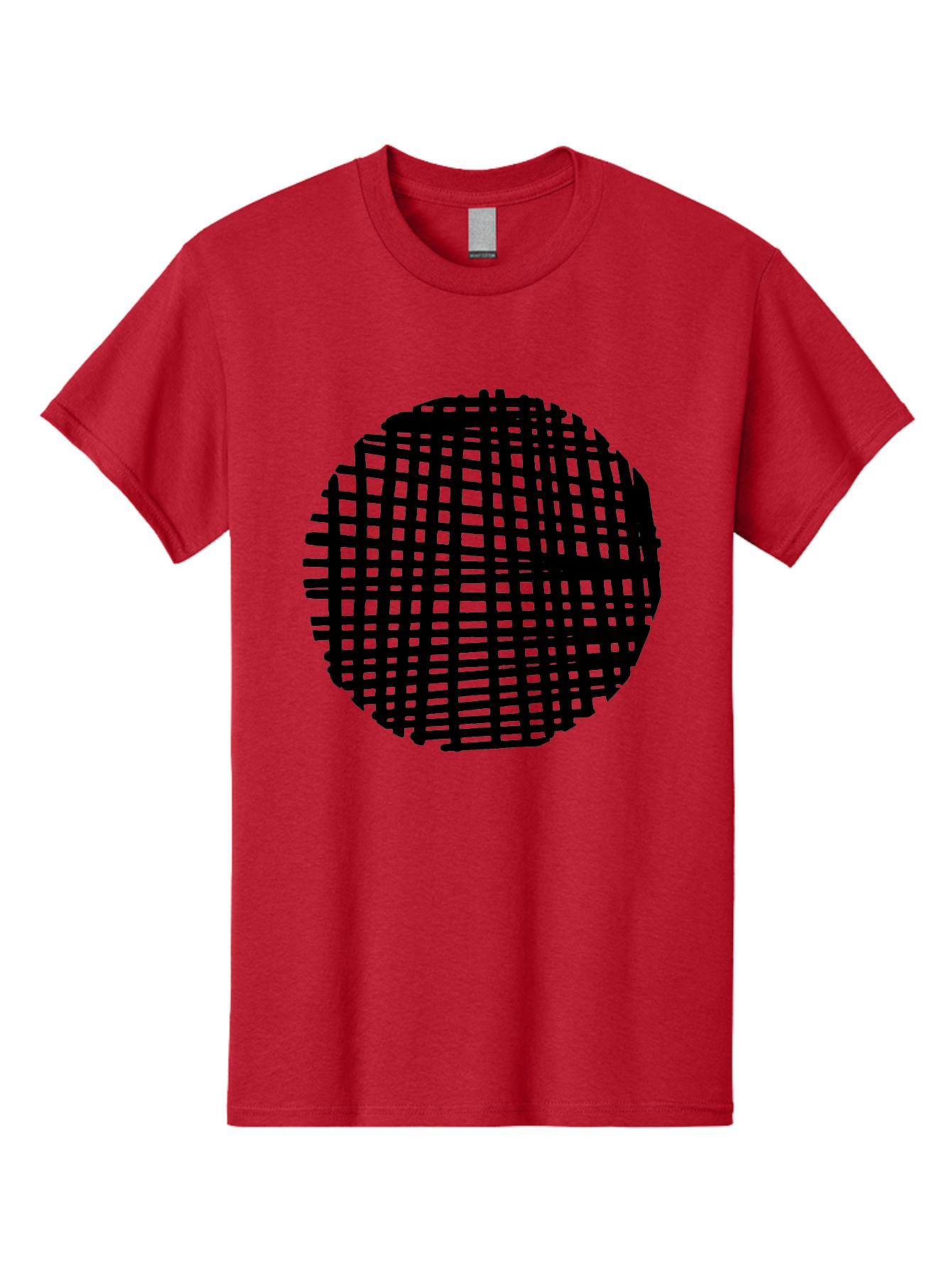 Black-Grid-Circle Men'S Graphic Tee, 100% Cotton, Comfortable Casual Summer Wear, Machine Washable, Disco Ball, Grid Pattern, Abstract Design, Black And Green, Modern Art, Geometric Shape, Spherical Object, Shiny Surface, Party Decoration -  Aaa375