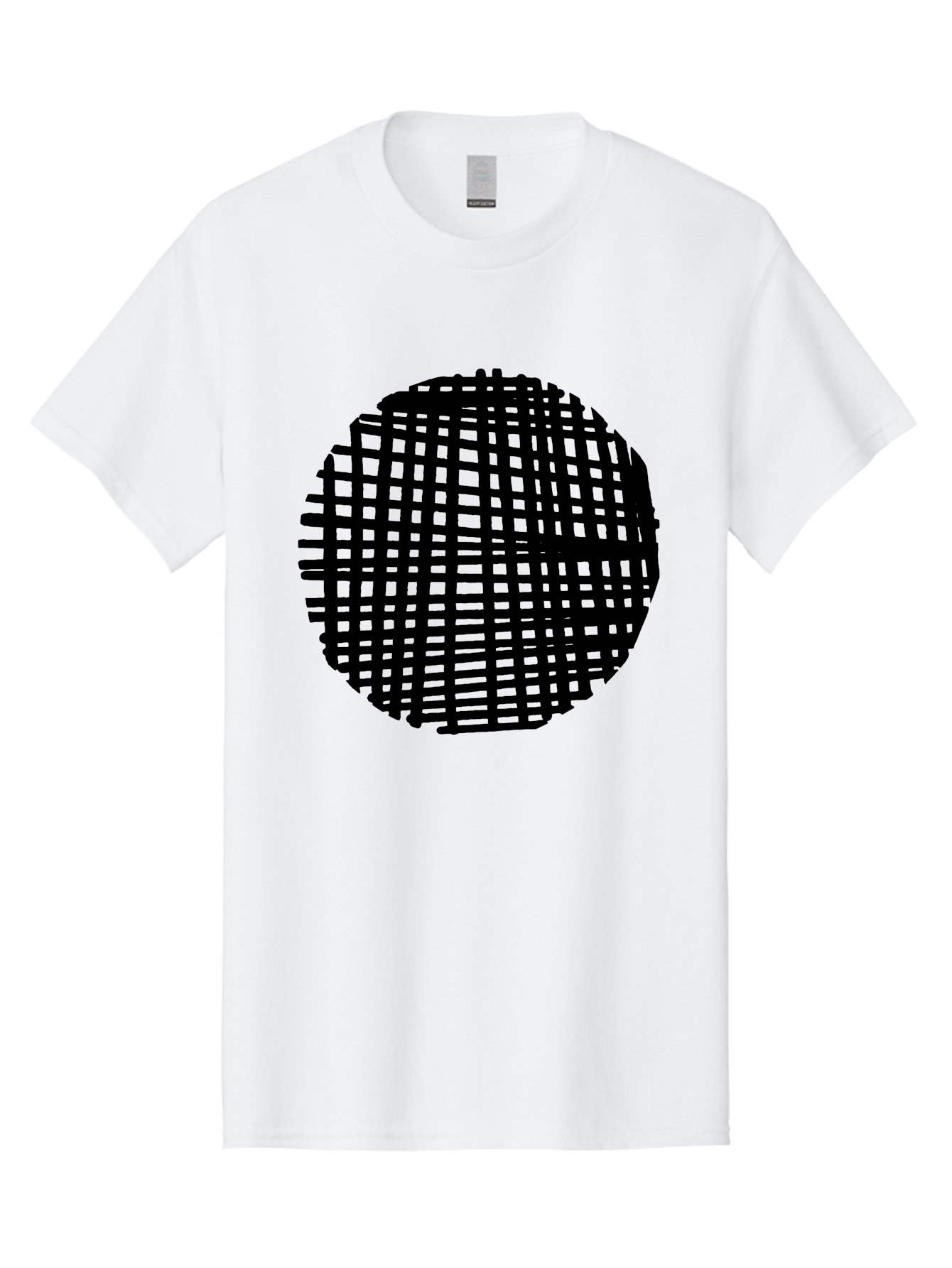 Black-Grid-Circle Men'S Graphic Tee, 100% Cotton, Comfortable Casual Summer Wear, Machine Washable, Disco Ball, Grid Pattern, Abstract Design, Black And Green, Modern Art, Geometric Shape, Spherical Object, Shiny Surface, Party Decoration -  Aaa375