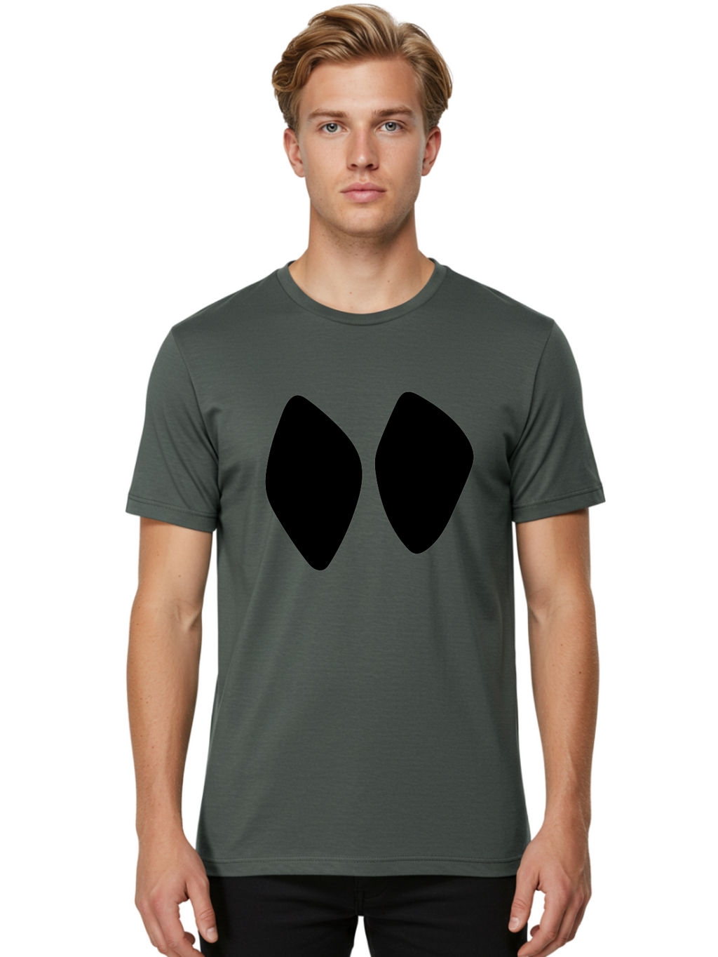 Black-Shapes Men'S Graphic Tee, 100% Cotton, Comfortable Casual Summer Wear, Machine Washable, Guitar Picks, Music Accessories, Black Guitar Picks, Music Equipment, Guitar Gear, Pick Design -  Aaa394