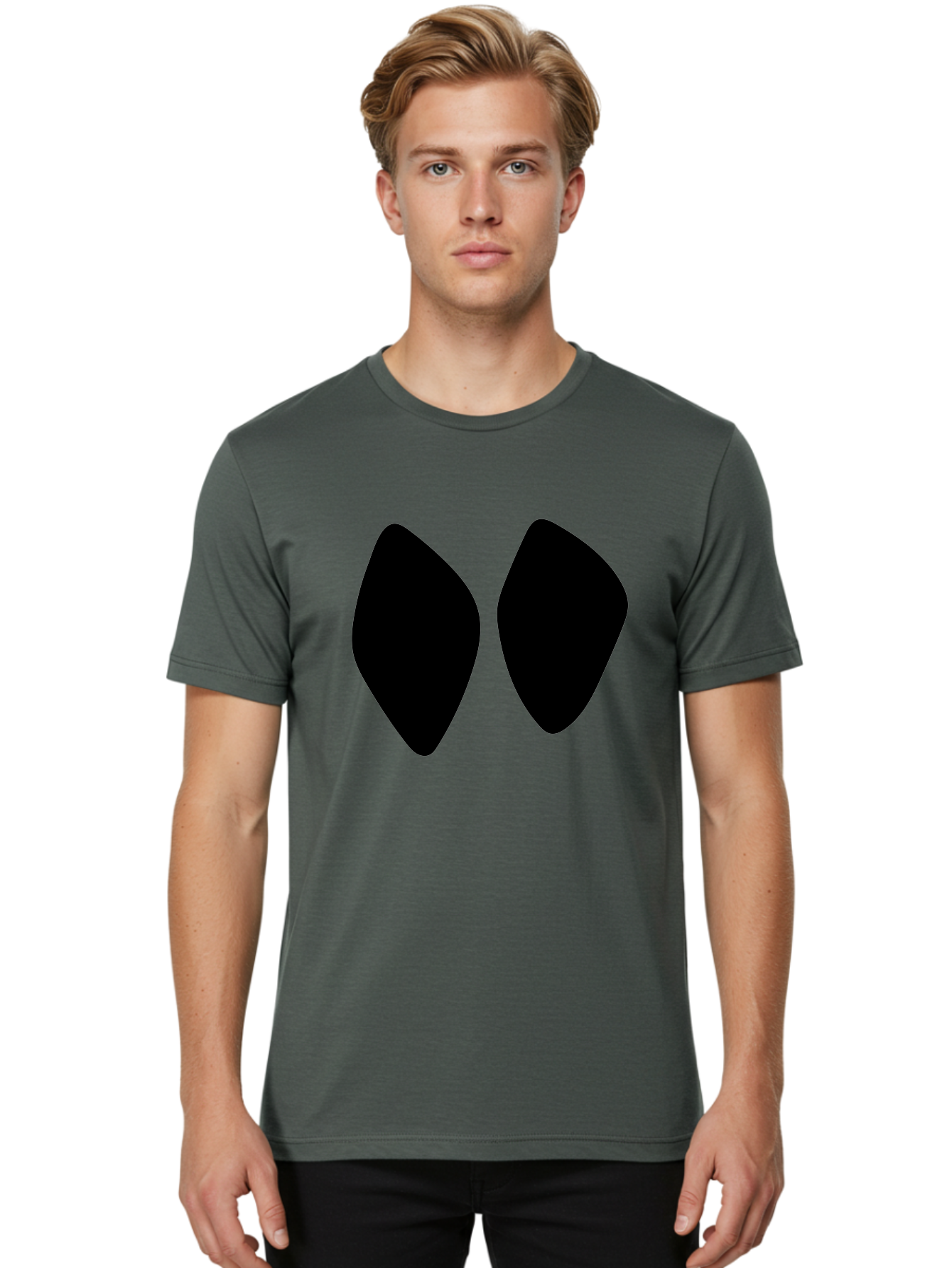 Black-Shapes Men'S Graphic Tee, 100% Cotton, Comfortable Casual Summer Wear, Machine Washable, Guitar Picks, Music Accessories, Black Guitar Picks, Music Equipment, Guitar Gear, Pick Design -  Aaa394
