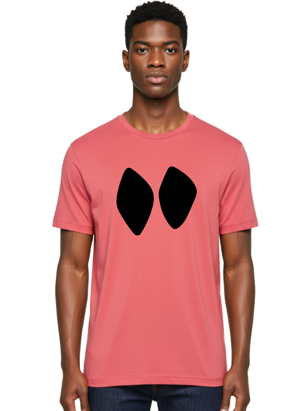 Black-Shapes Men'S Graphic Tee, 100% Cotton, Comfortable Casual Summer Wear, Machine Washable, Guitar Picks, Music Accessories, Black Guitar Picks, Music Equipment, Guitar Gear, Pick Design -  Aaa394