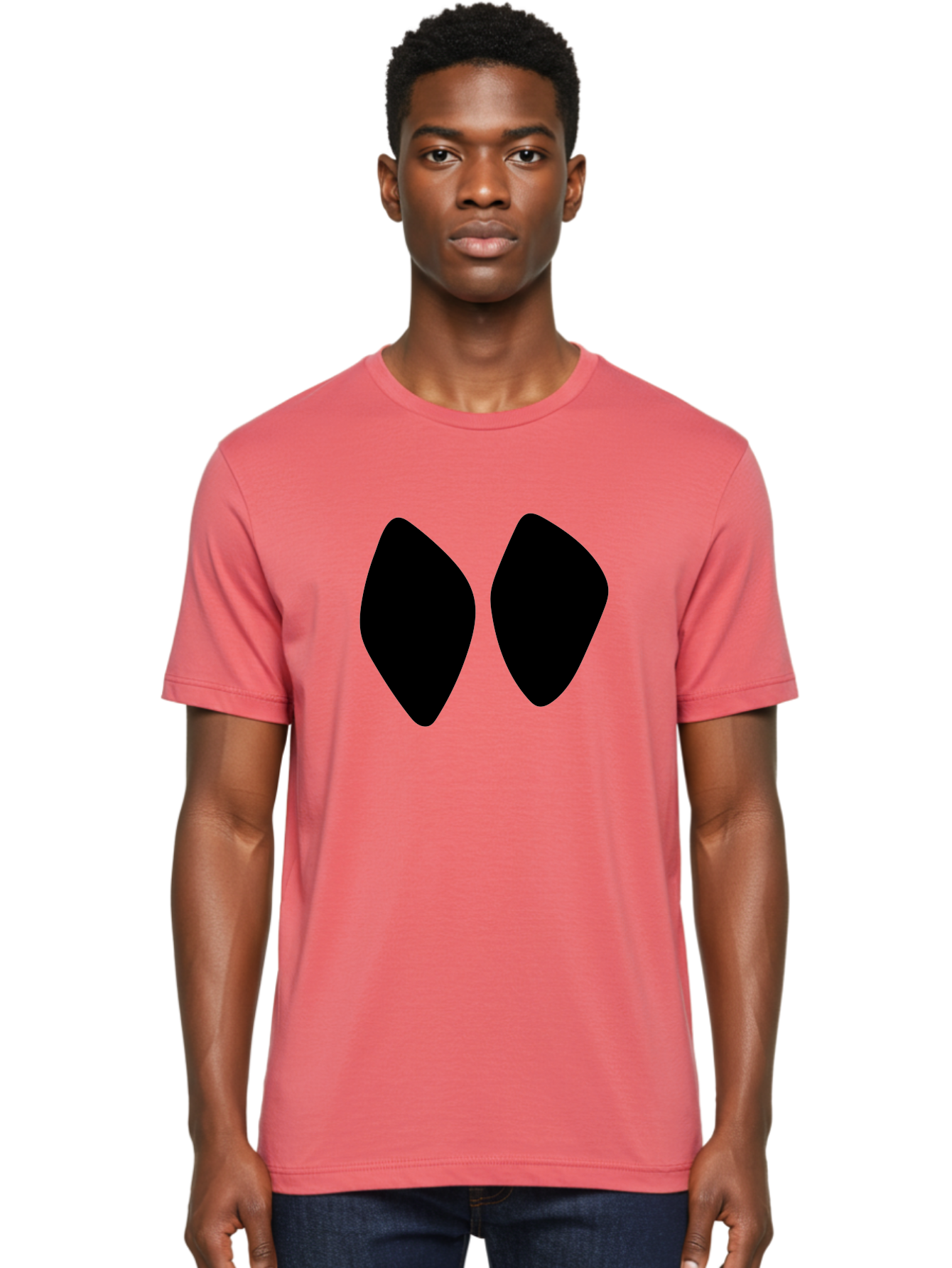 Black-Shapes Men'S Graphic Tee, 100% Cotton, Comfortable Casual Summer Wear, Machine Washable, Guitar Picks, Music Accessories, Black Guitar Picks, Music Equipment, Guitar Gear, Pick Design -  Aaa394