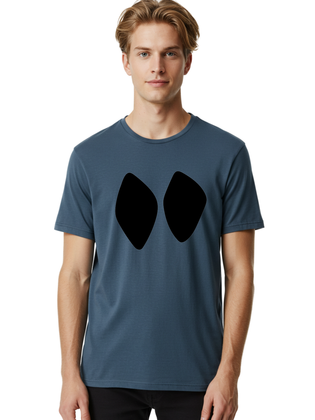 Black-Shapes Men'S Graphic Tee, 100% Cotton, Comfortable Casual Summer Wear, Machine Washable, Guitar Picks, Music Accessories, Black Guitar Picks, Music Equipment, Guitar Gear, Pick Design -  Aaa394