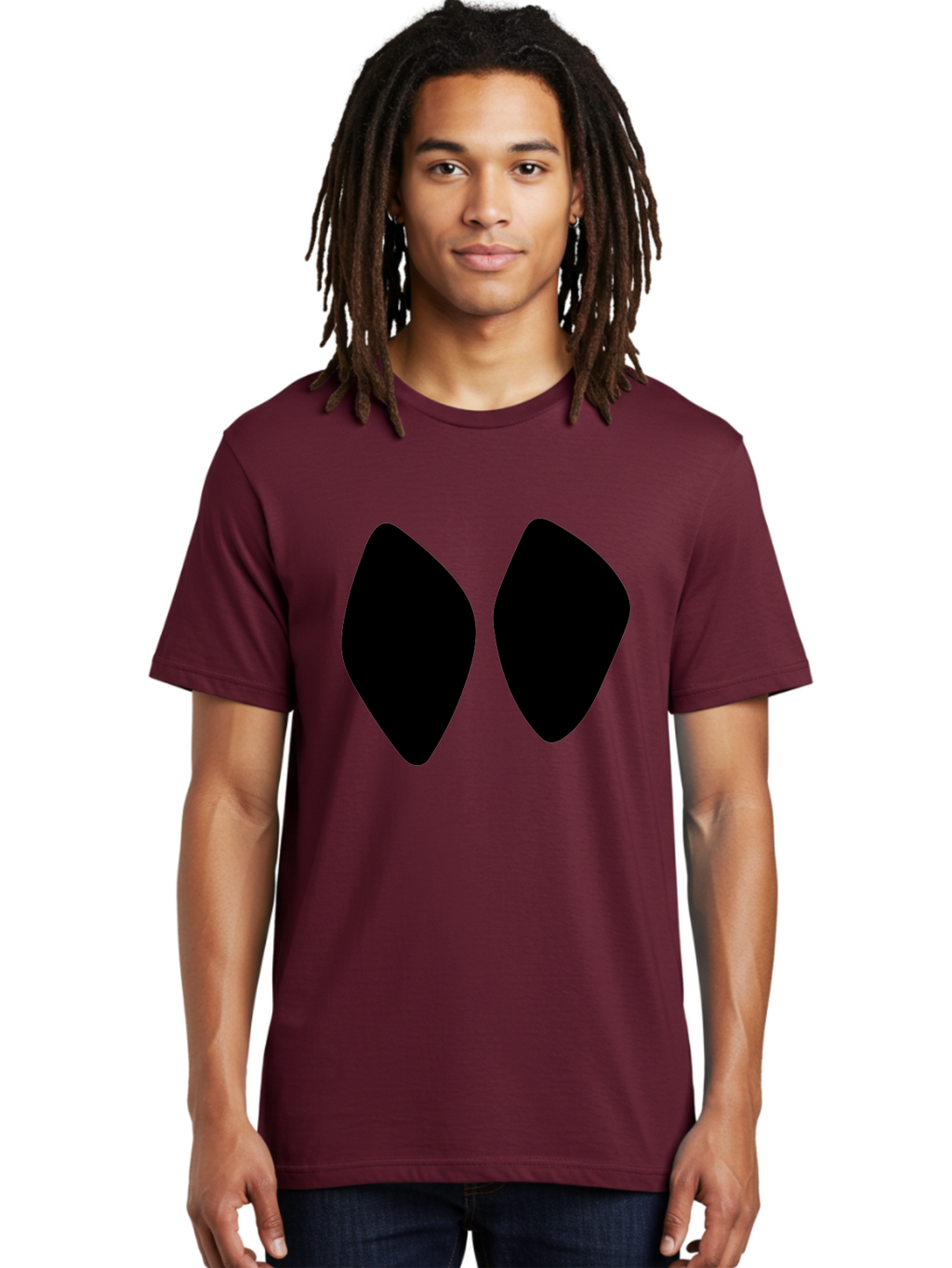 Black-Shapes Men'S Graphic Tee, 100% Cotton, Comfortable Casual Summer Wear, Machine Washable, Guitar Picks, Music Accessories, Black Guitar Picks, Music Equipment, Guitar Gear, Pick Design -  Aaa394