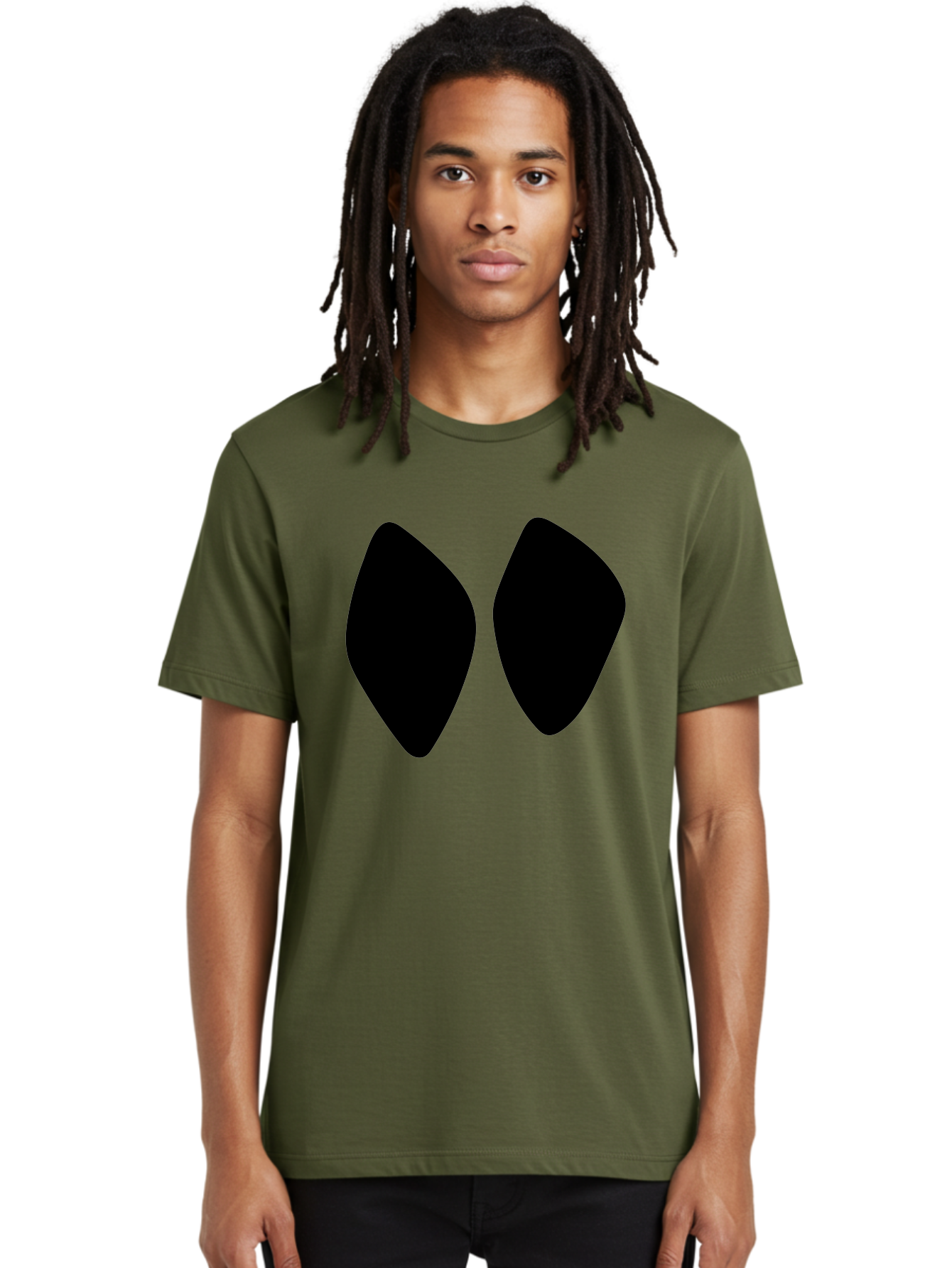 Black-Shapes Men'S Graphic Tee, 100% Cotton, Comfortable Casual Summer Wear, Machine Washable, Guitar Picks, Music Accessories, Black Guitar Picks, Music Equipment, Guitar Gear, Pick Design -  Aaa394