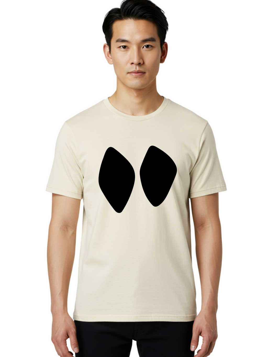 Black-Shapes Men'S Graphic Tee, 100% Cotton, Comfortable Casual Summer Wear, Machine Washable, Guitar Picks, Music Accessories, Black Guitar Picks, Music Equipment, Guitar Gear, Pick Design -  Aaa394