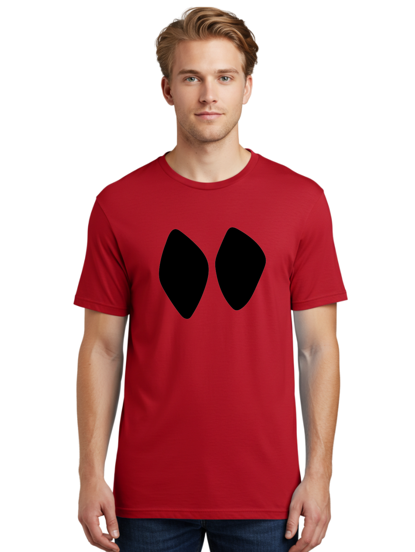Black-Shapes Men'S Graphic Tee, 100% Cotton, Comfortable Casual Summer Wear, Machine Washable, Guitar Picks, Music Accessories, Black Guitar Picks, Music Equipment, Guitar Gear, Pick Design -  Aaa394
