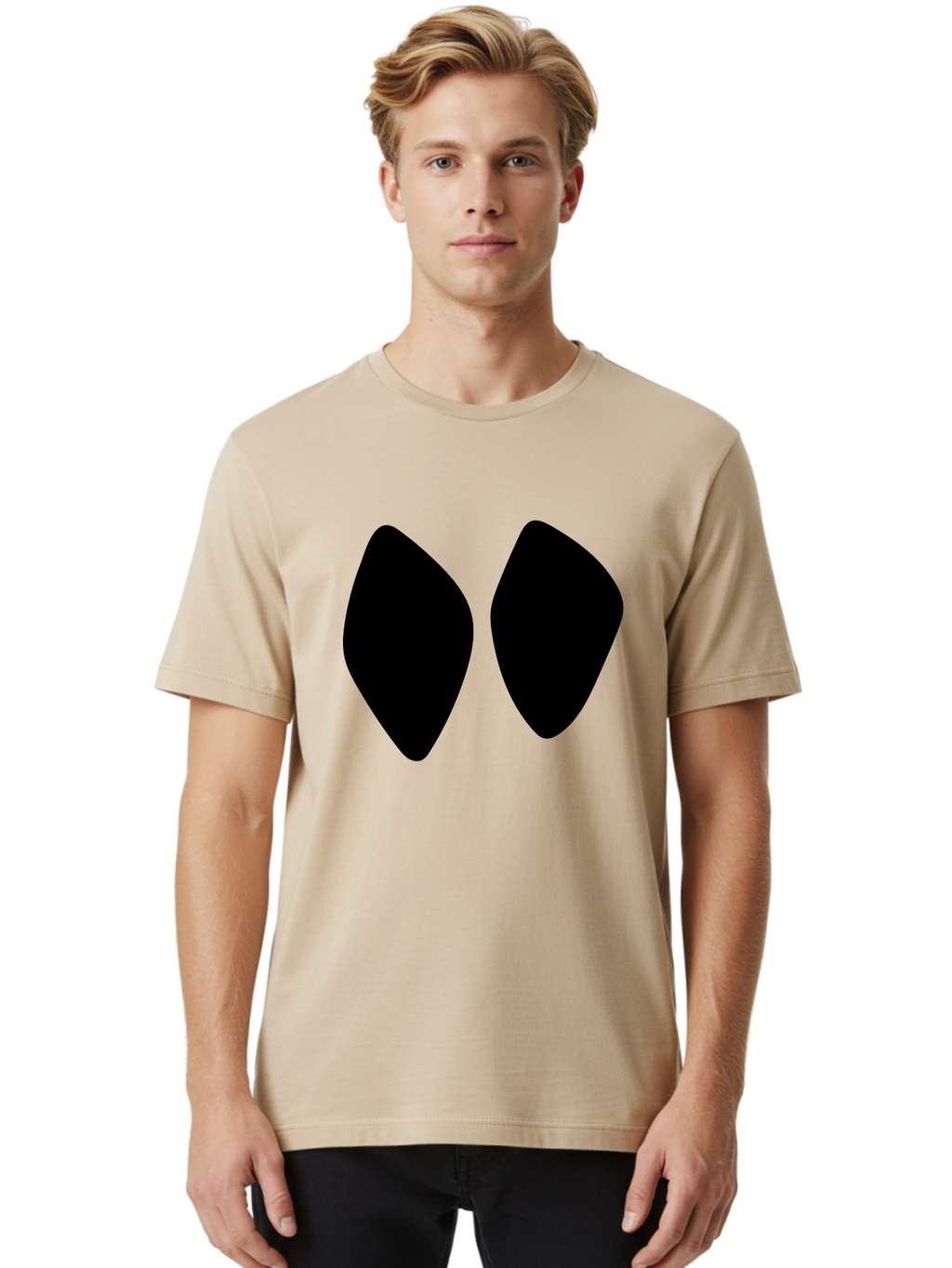Black-Shapes Men'S Graphic Tee, 100% Cotton, Comfortable Casual Summer Wear, Machine Washable, Guitar Picks, Music Accessories, Black Guitar Picks, Music Equipment, Guitar Gear, Pick Design -  Aaa394