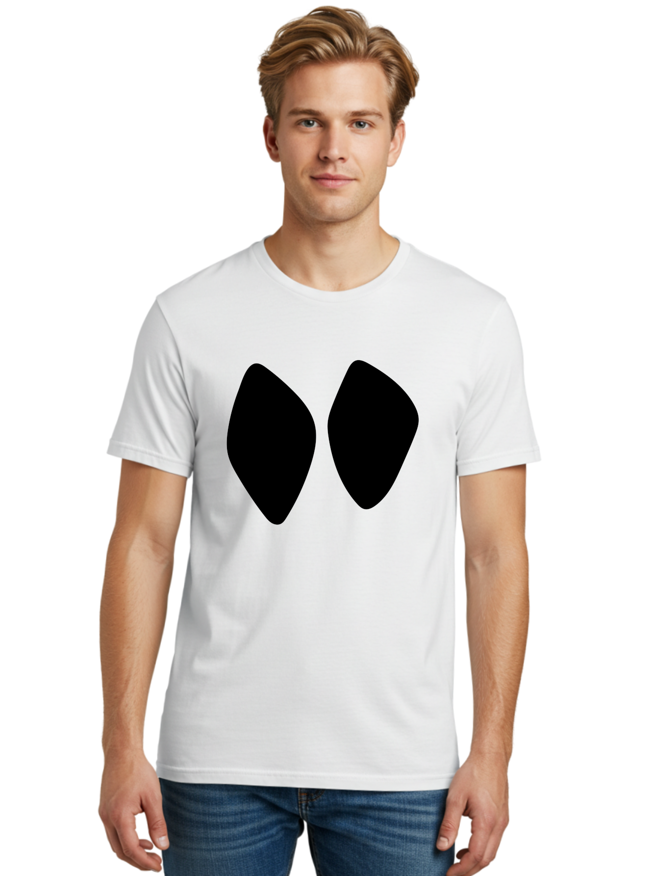 Black-Shapes Men'S Graphic Tee, 100% Cotton, Comfortable Casual Summer Wear, Machine Washable, Guitar Picks, Music Accessories, Black Guitar Picks, Music Equipment, Guitar Gear, Pick Design -  Aaa394