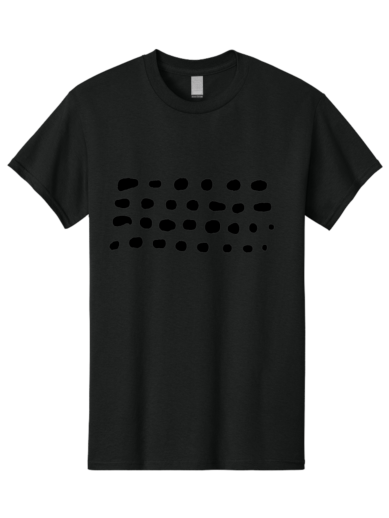 Braille-Text Men'S Graphic Tee, 100% Cotton, Comfortable Casual Summer Wear, Machine Washable, Braille Dots, Tactile Writing, Accessible Design, Assistive Technology, Visual Impairment, Disability Awareness, Raised Dots -  Aaa400